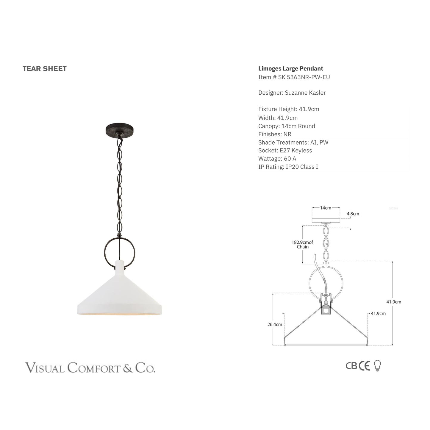 Suzanne Kasler Limoges Large White Pendant Light Pendant Light Bloomingdales Lighting