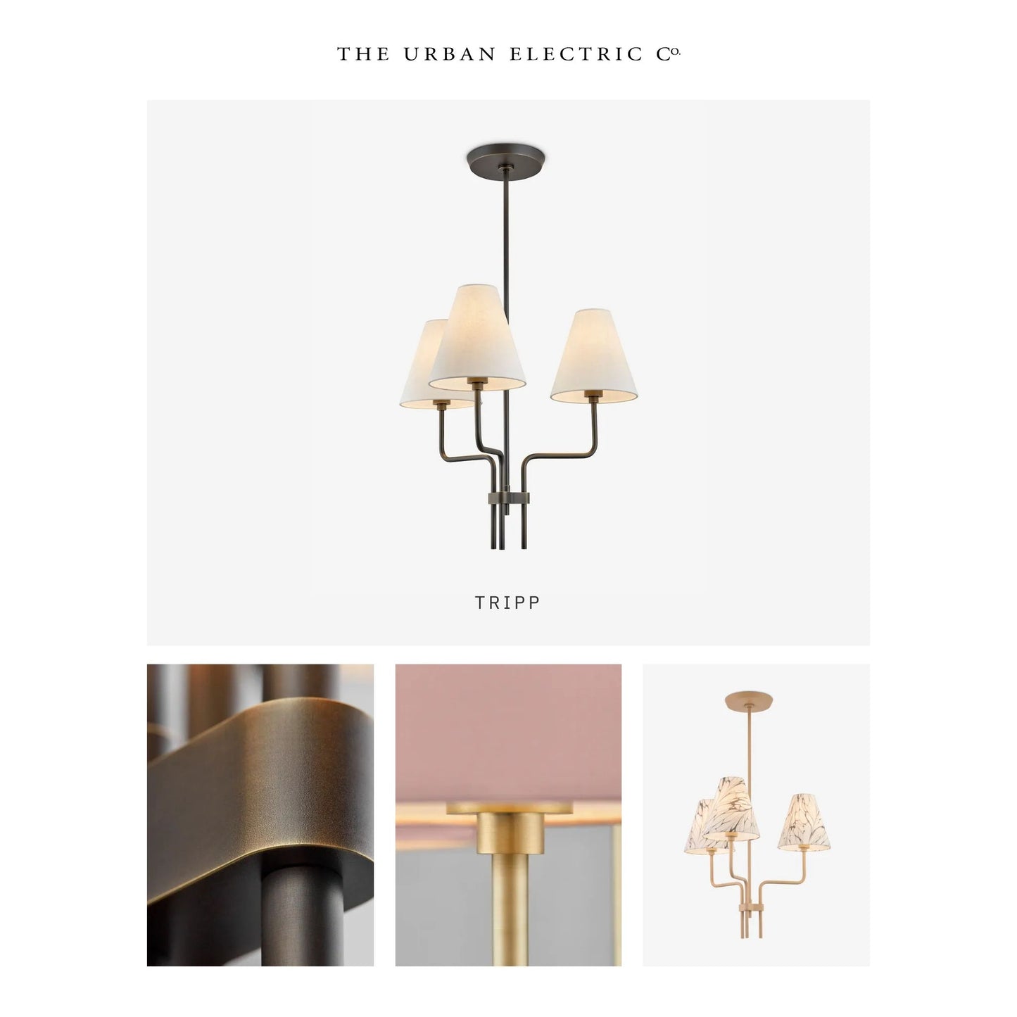 Urban Electric Co. Tripp Hang Hewn Brass Chandelier Pendant Light Bloomingdales Lighting