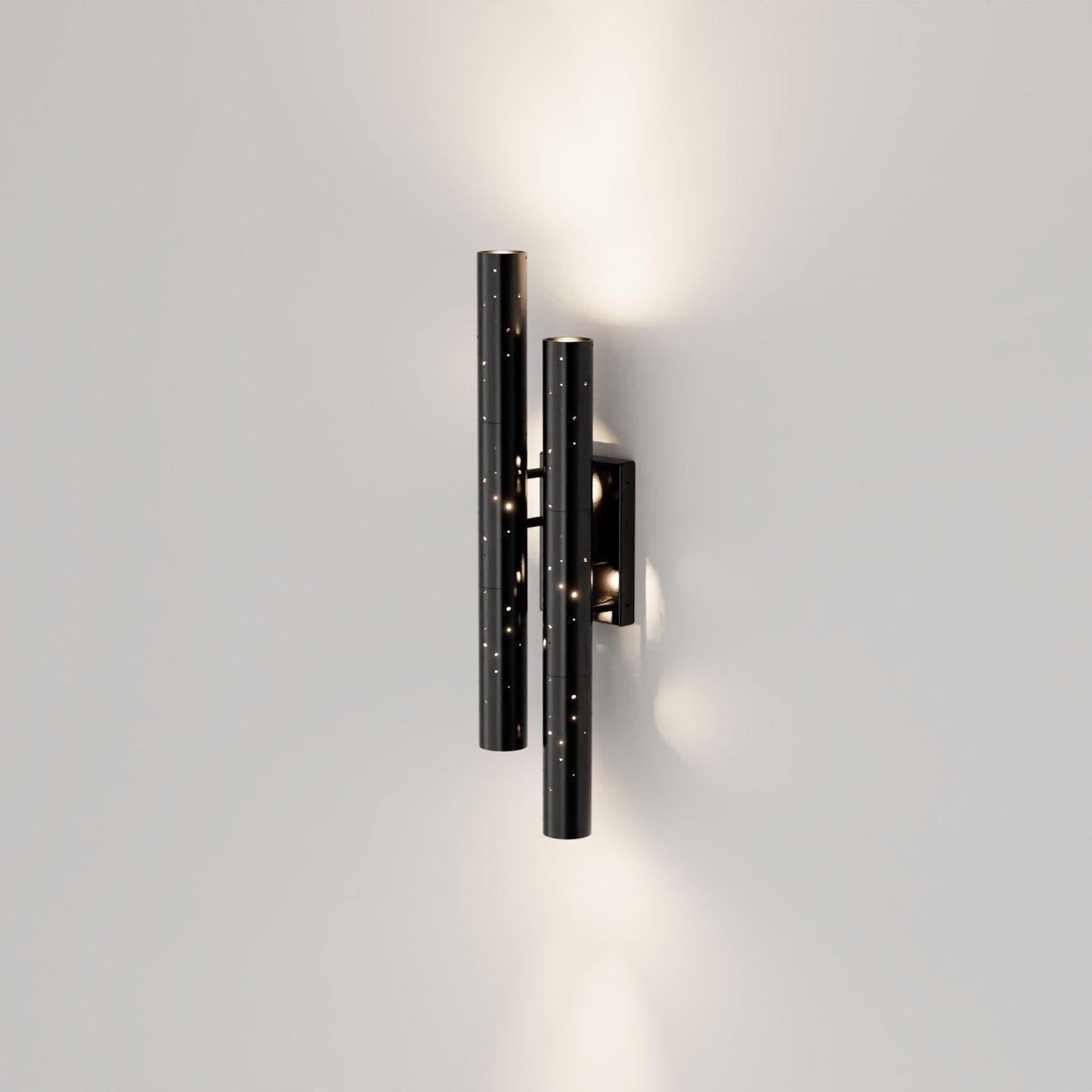 Stardust Triple Fluted Wall Light Wall Light ILANEL Double