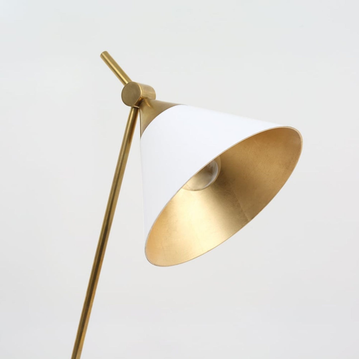 Kelly Wearstler Cleo White Metal Table Lamp - Brass Table Lamp Bloomingdales Lighting