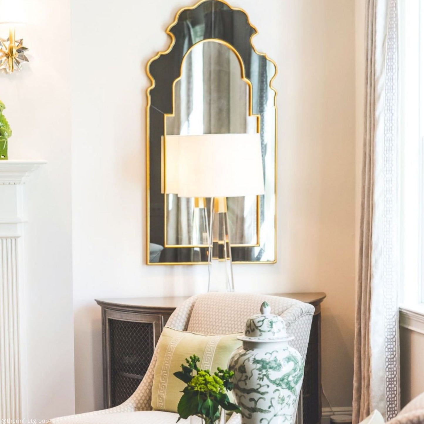 AERIN Olsen Crystal Table Lamp - Brass Table Lamp Bloomingdales Lighting