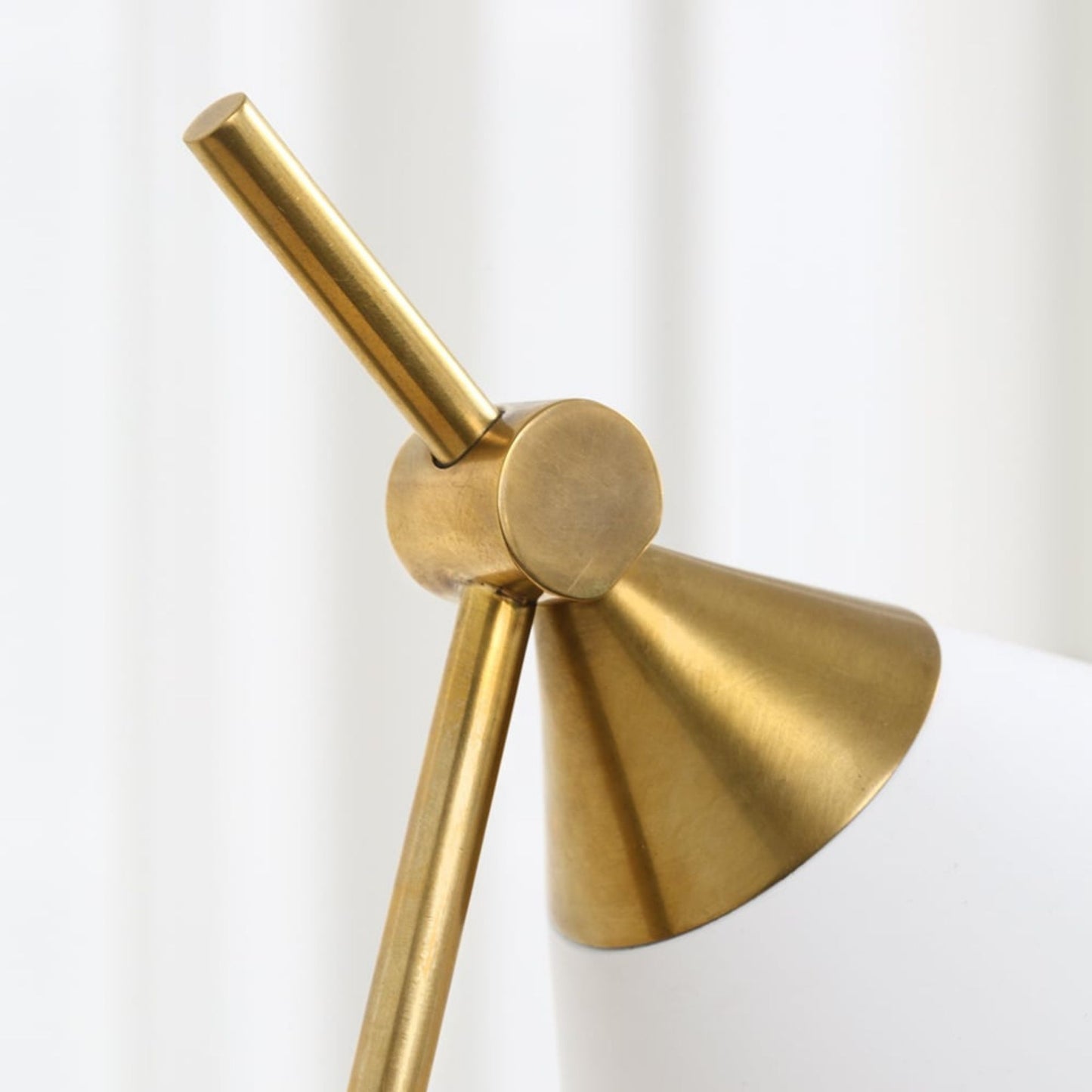 Kelly Wearstler Cleo White Metal Table Lamp - Brass Table Lamp Bloomingdales Lighting