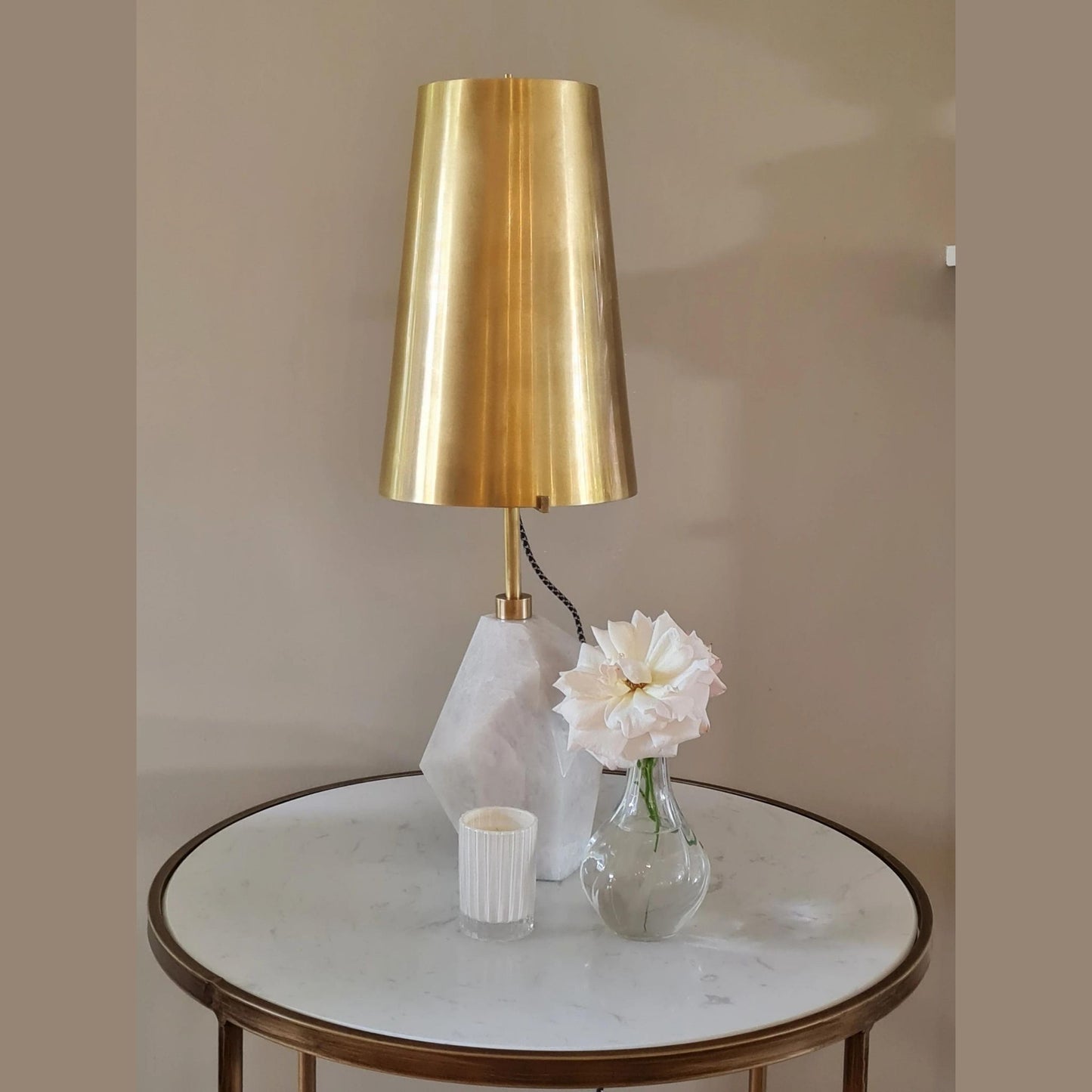 Kelly Wearstler Halcyon Accent Quartz Table Lamp - Brass Table Lamp Bloomingdales Lighting