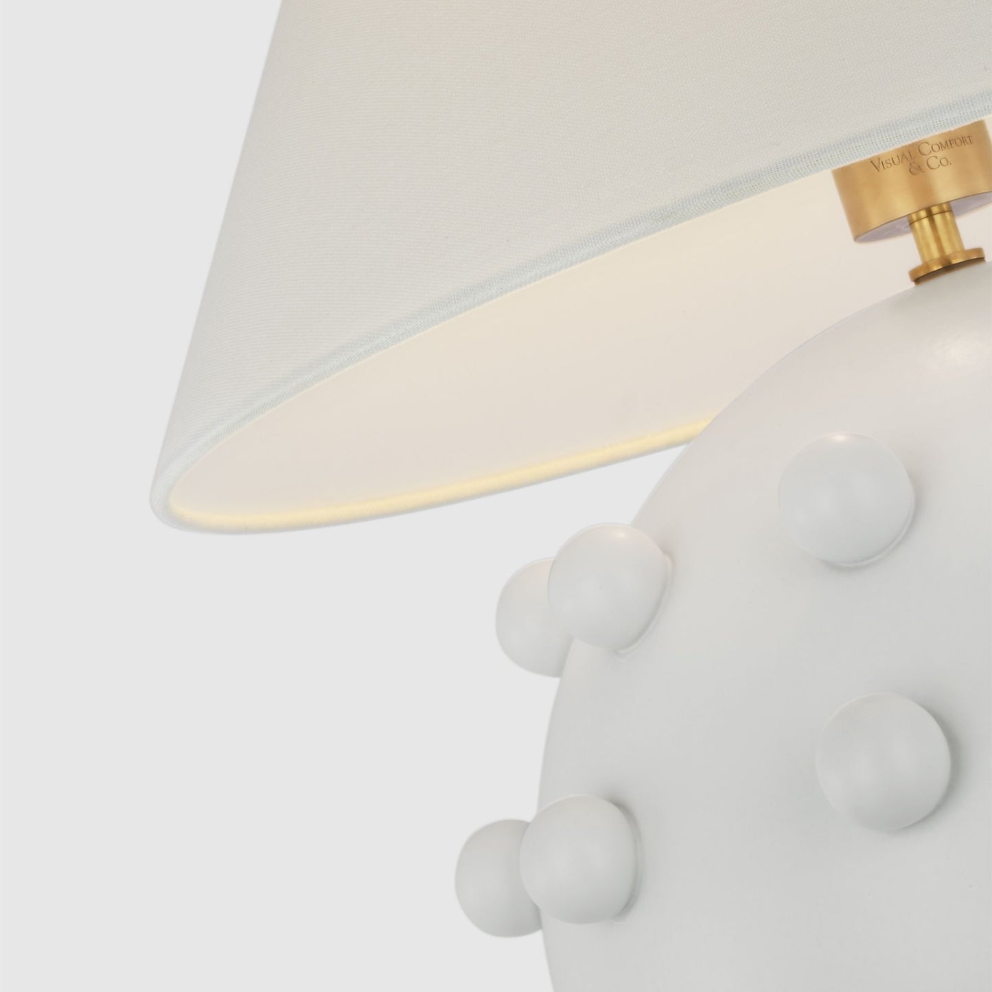 Kelly Wearstler Linden Medium Orb Table Lamp - Plaster White Table Lamp Bloomingdales Lighting