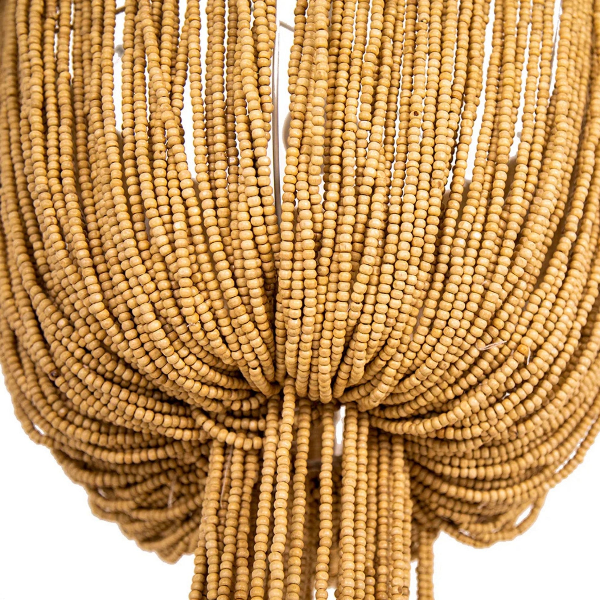 Kofi Coconut Bead Pendant Light Pendant Light Bisque Interiors