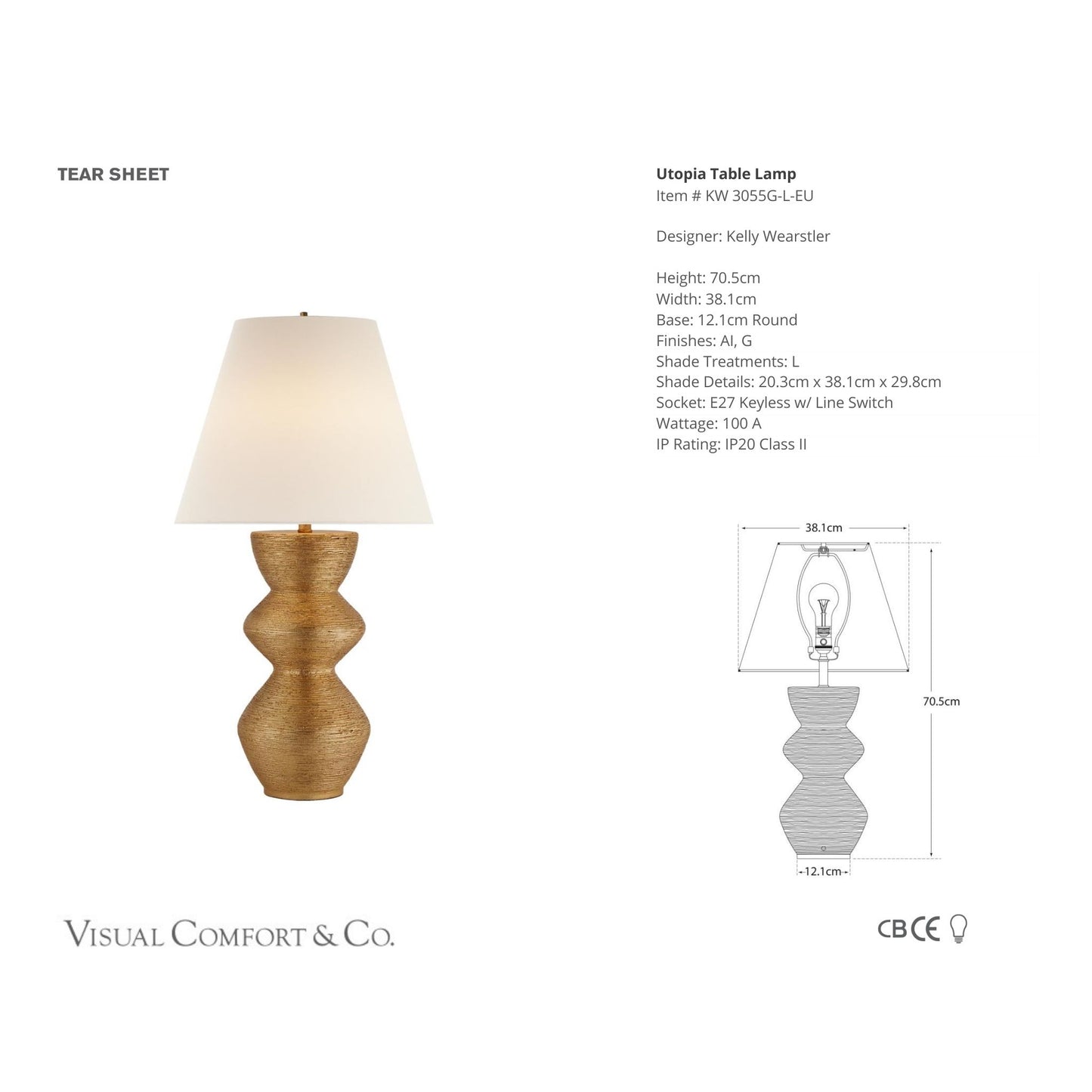 Kelly Wearstler Utopia Coastal Table Lamp Table Lamp Bloomingdales Lighting