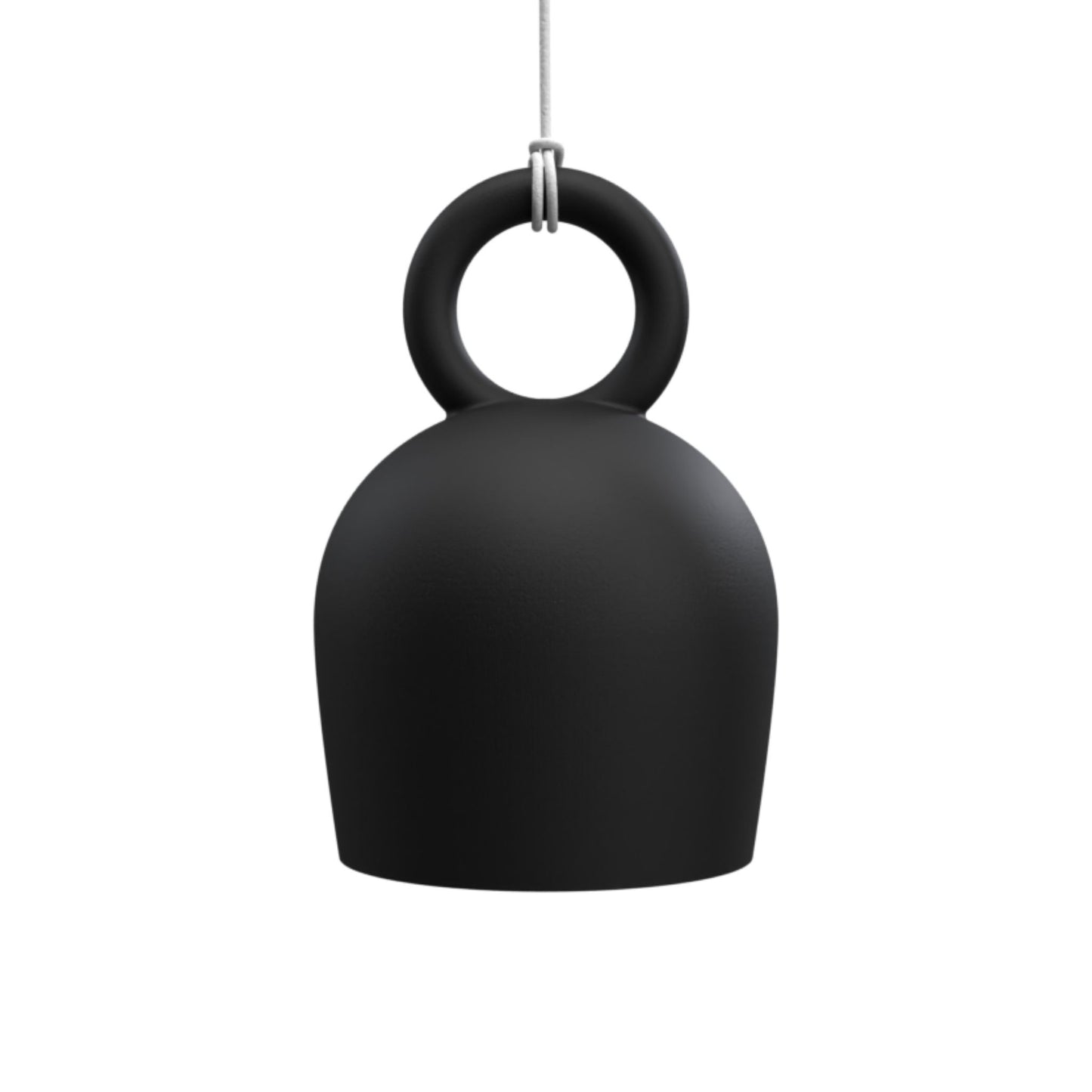 Calo Handmade Bell Clay Pendant Light Pendant Light Klaylife Black Large