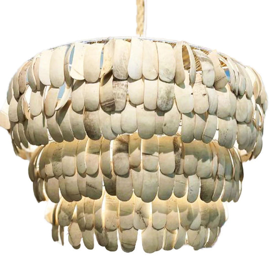 Adi Coconut Shell U Pendant Light Pendant Light Bisque Interiors