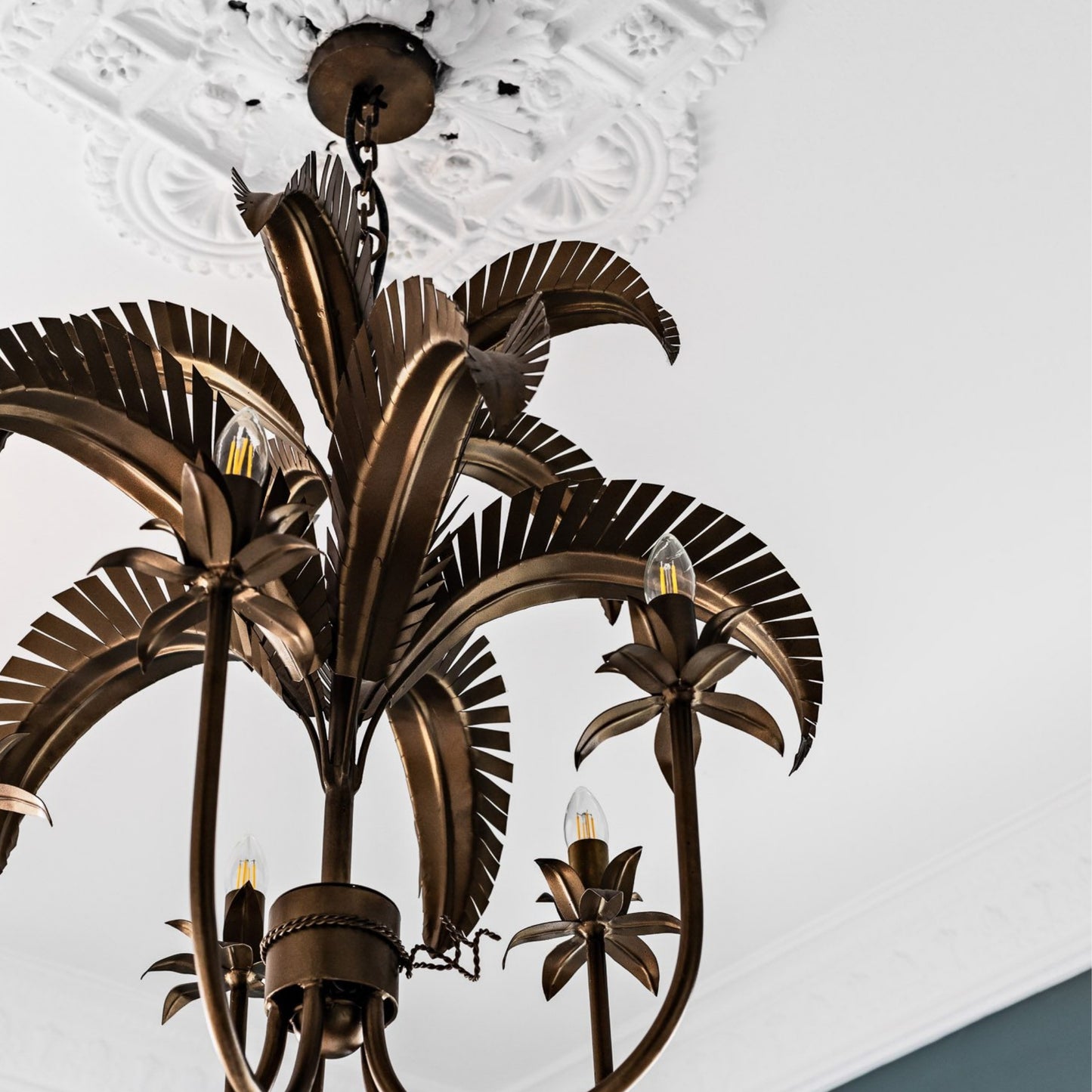 Palms Springs Leaf Chandelier Chandelier Gypset Cargo Bronze