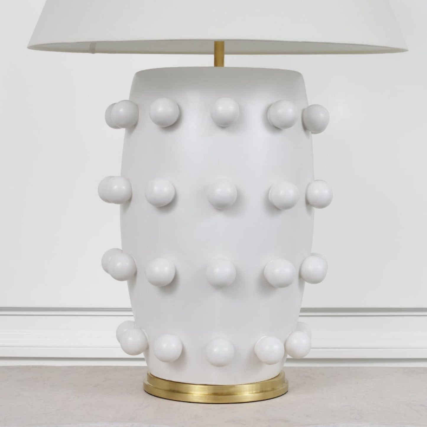Kelly Wearstler Linden Sculpted Medium Table Lamp - White Table Lamp Bloomingdales Lighting