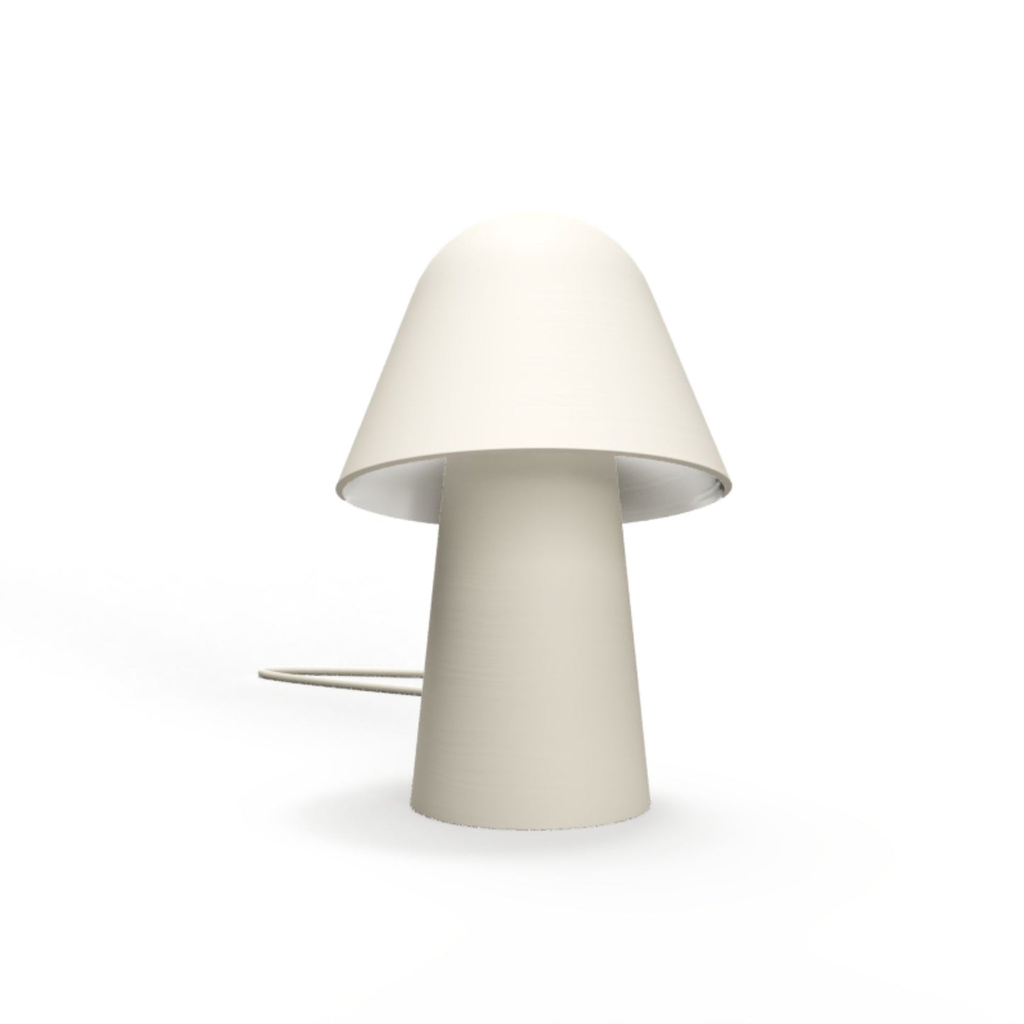 Okina Handmade Clay Table Lamp Table Lamp Klaylife Matte White Small