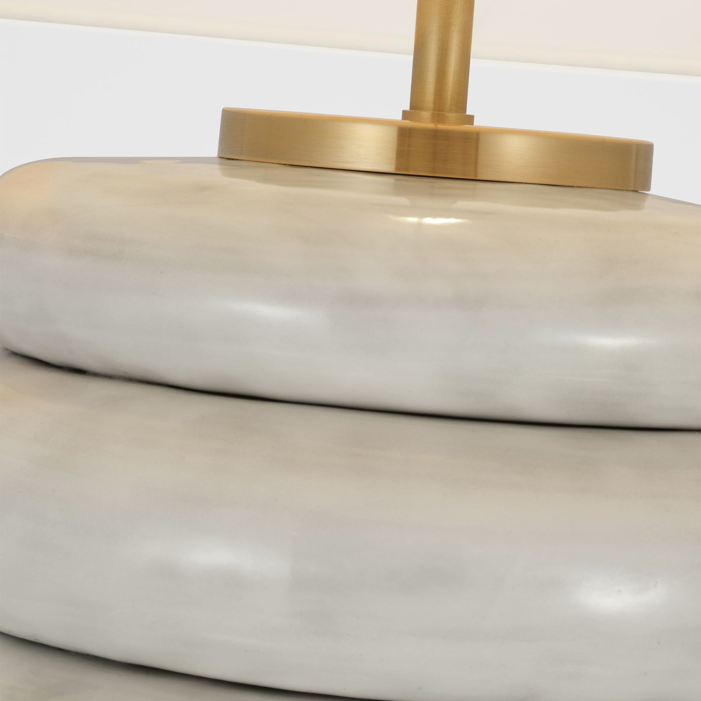 Kelly Wearstler Phoebe Stacked Linen Table Lamp - Antique White Table Lamp Bloomingdales Lighting