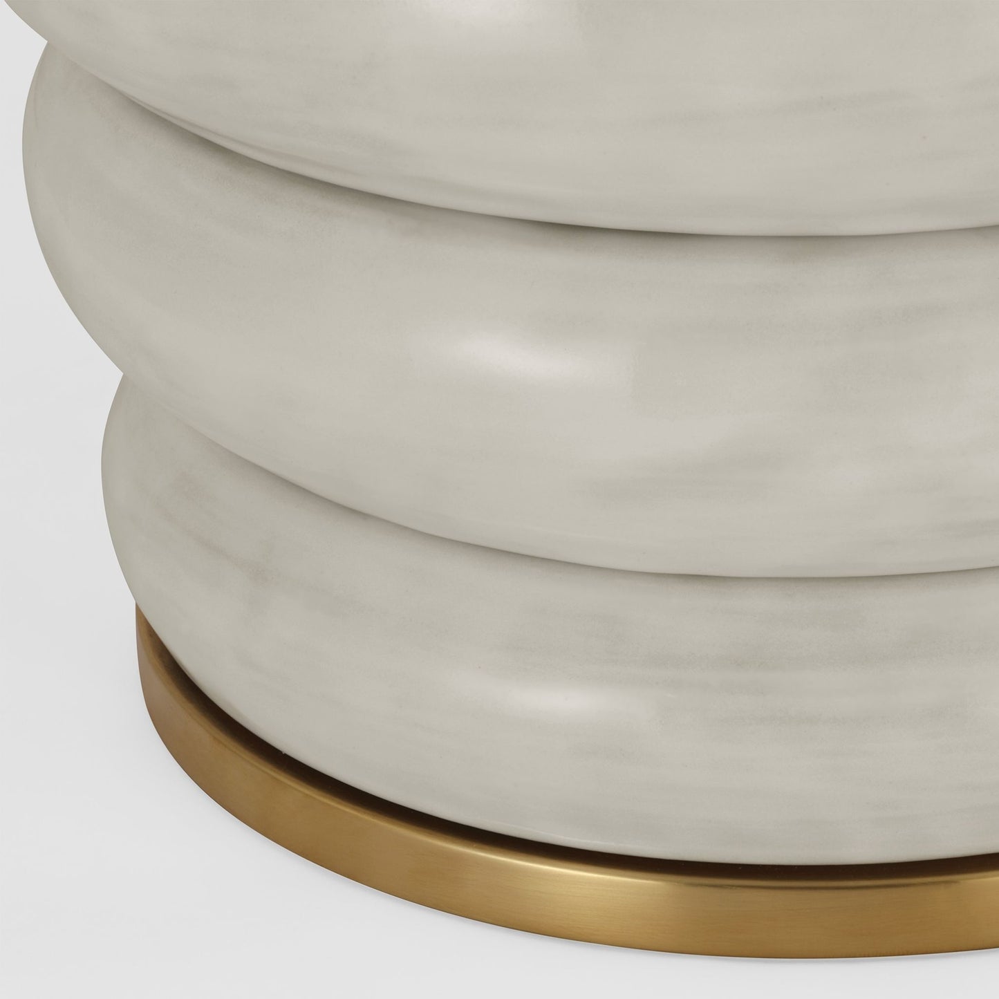 Kelly Wearstler Phoebe Stacked Linen Table Lamp - Antique White Table Lamp Bloomingdales Lighting
