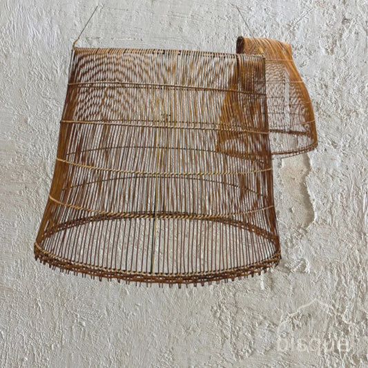 Lonceng Rattan Pendant Light Pendant Light Bisque Interiors