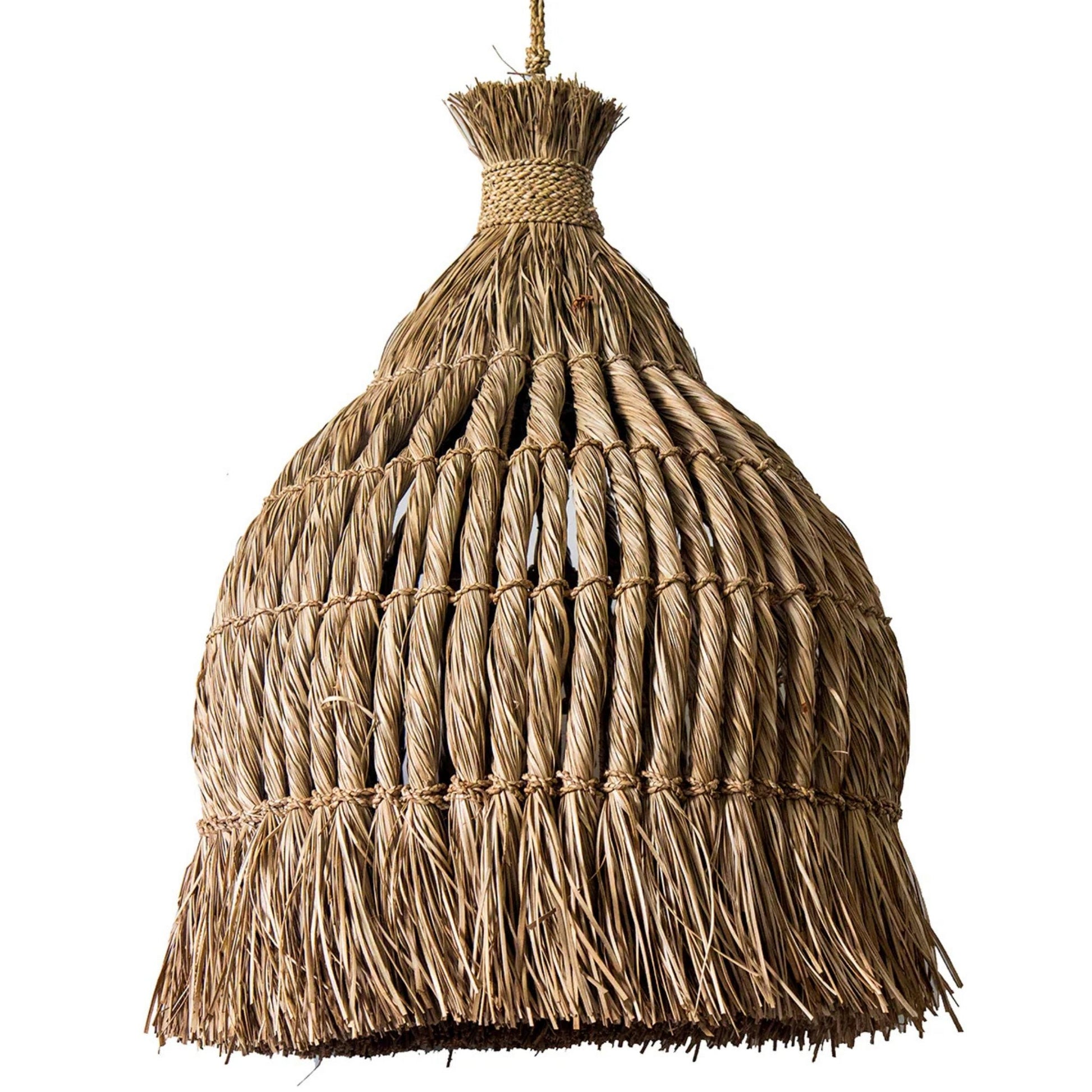 Mendong Natural Fibre Pendant Pendant Light Bisque Interiors