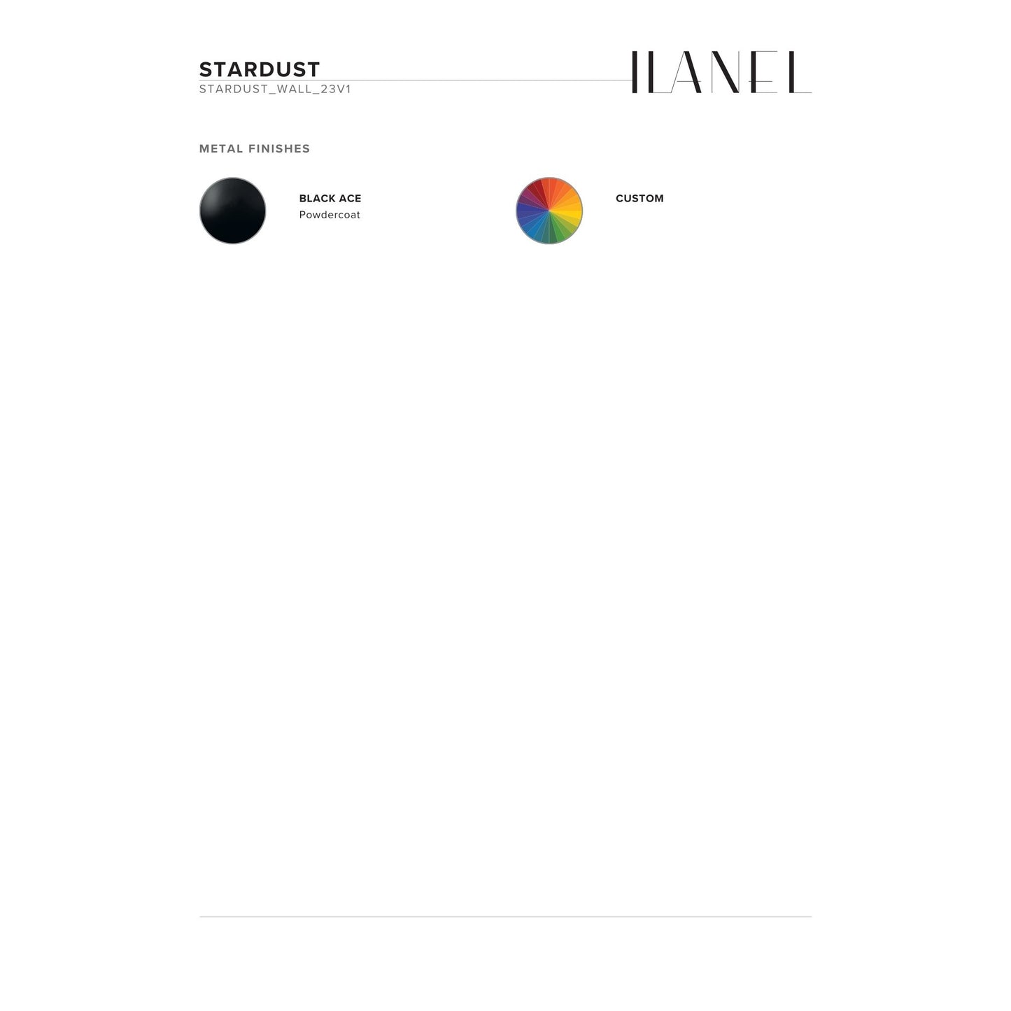Stardust Single Fluted Wall Light Wall Light ILANEL