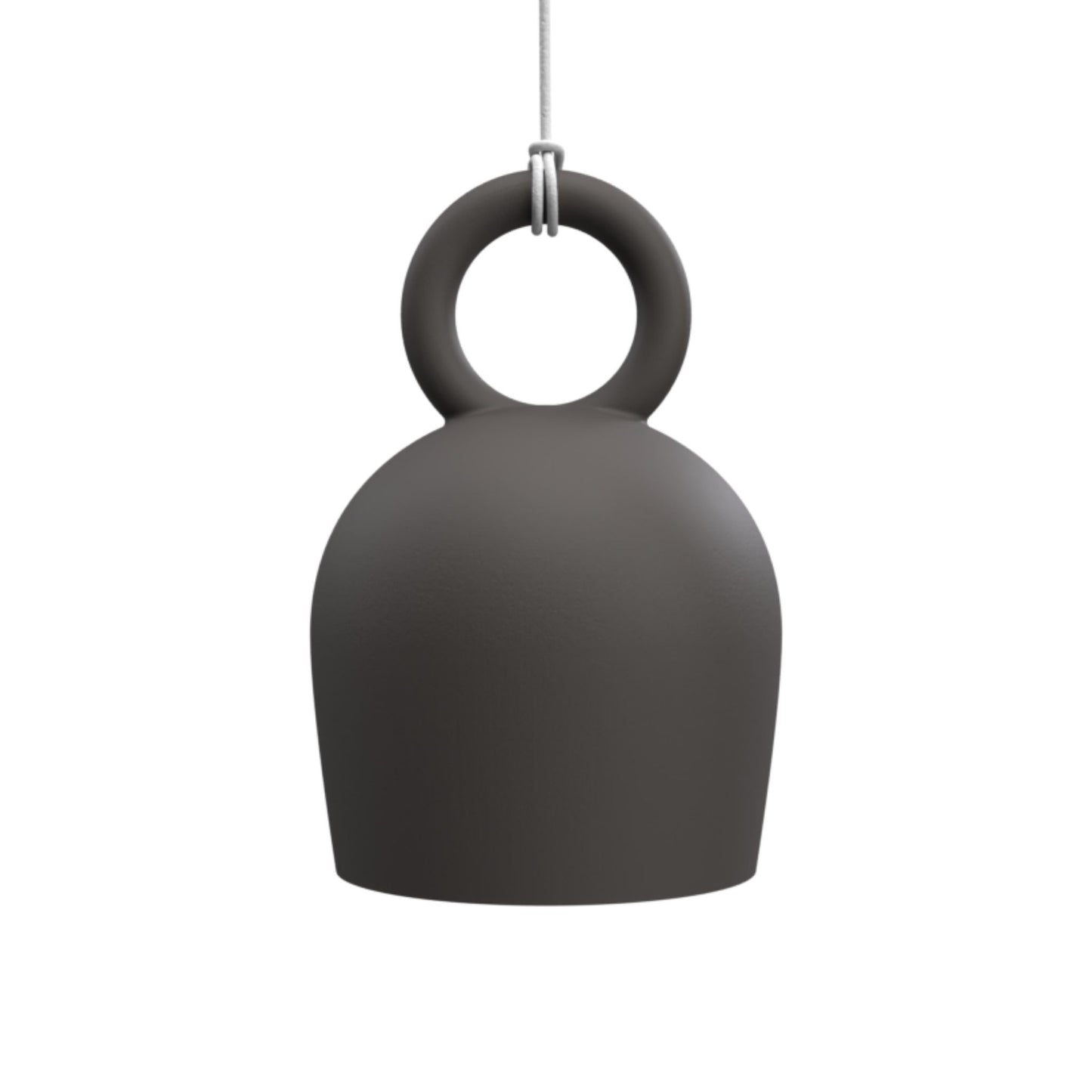Calo Handmade Bell Clay Pendant Light Pendant Light Klaylife Dark Grey Large