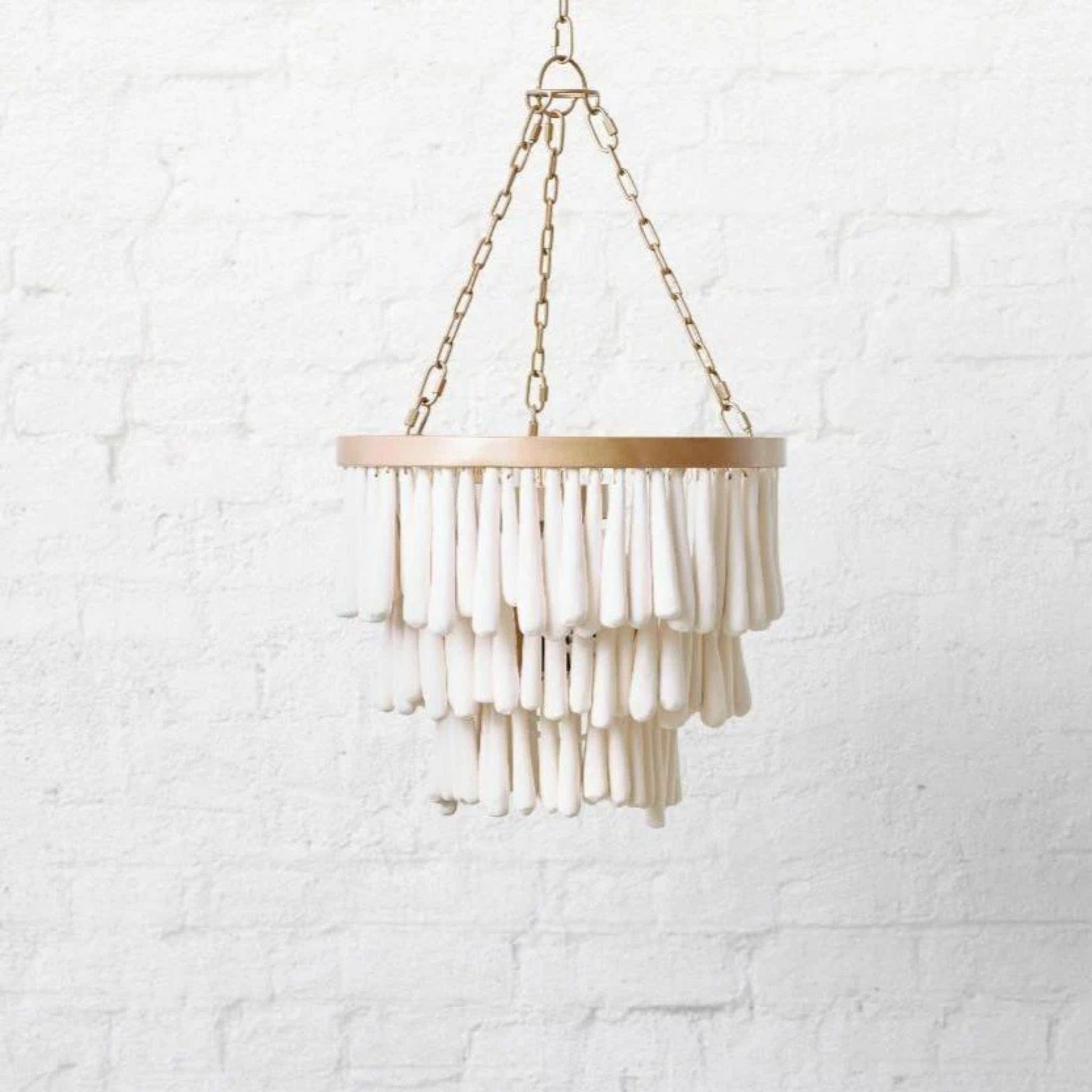 Valentine Entry Handmade Clay Pendant Light Pendant Light Klaylife Matte Gold