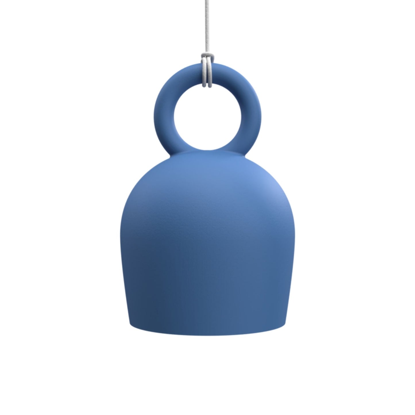 Calo Handmade Bell Clay Pendant Light Pendant Light Klaylife Blue Large