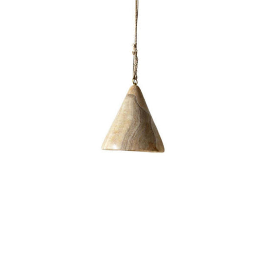 Santan Polished Onyx Cone Pendant Light Pendant Light Bisque Interiors