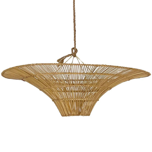 Tano Rattan Pendant Light Pendant Light Bisque Interiors