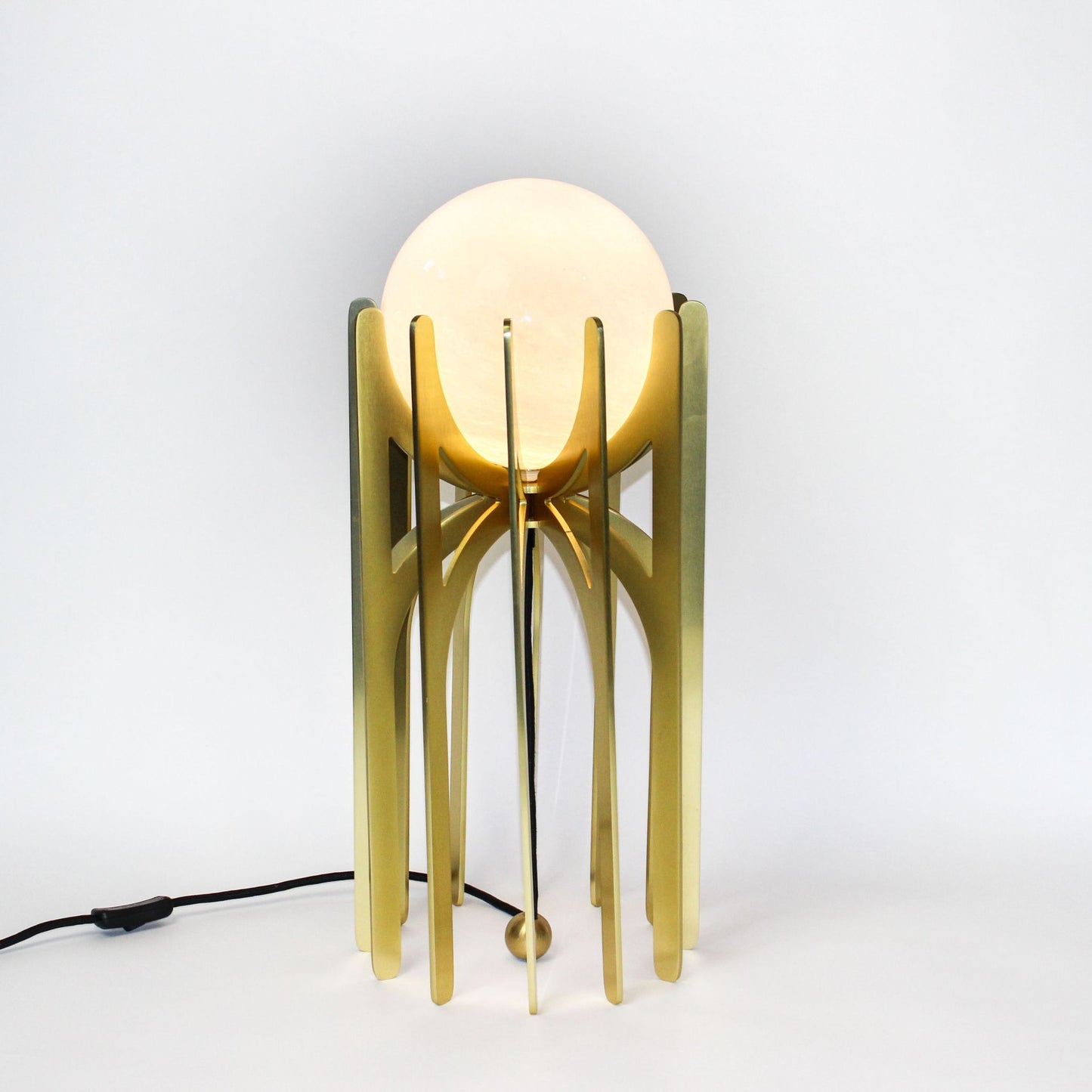 Stella Tower Table Lamp Table Lamp ILANEL Brushed Gold Mini Tower