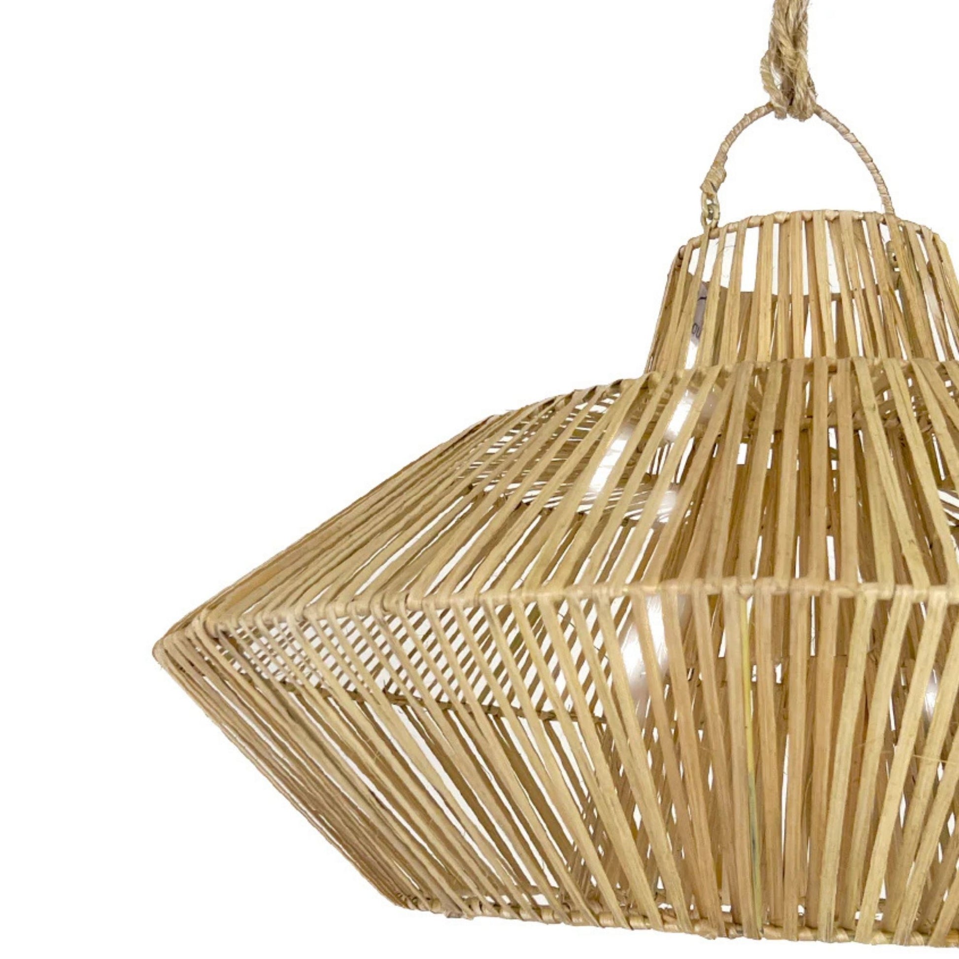Uvo Rattan Pendant Light Pendant Light Bisque Interiors