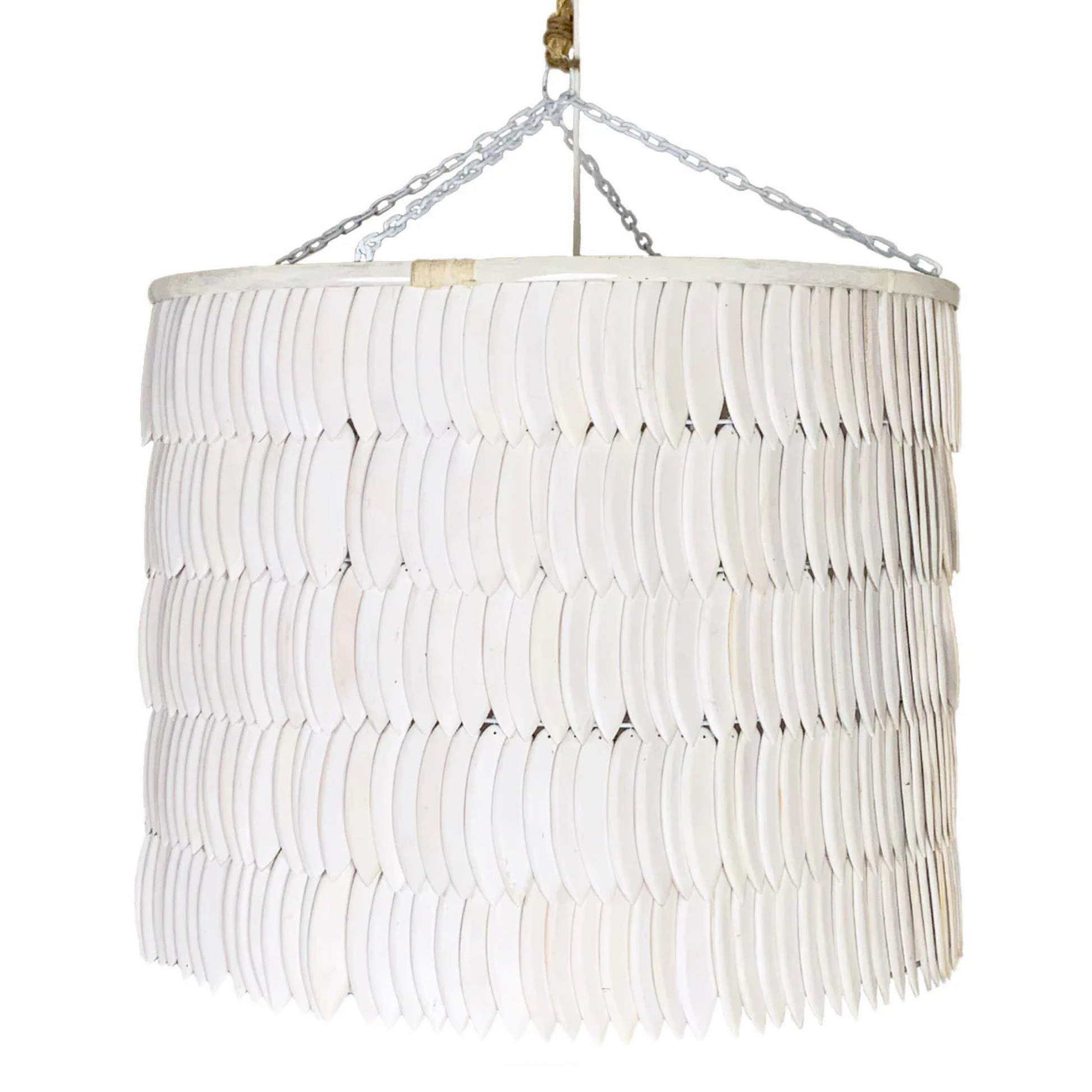 Juma Wooden Cuttlefish Pendant Light Pendant Light Bisque Interiors Large