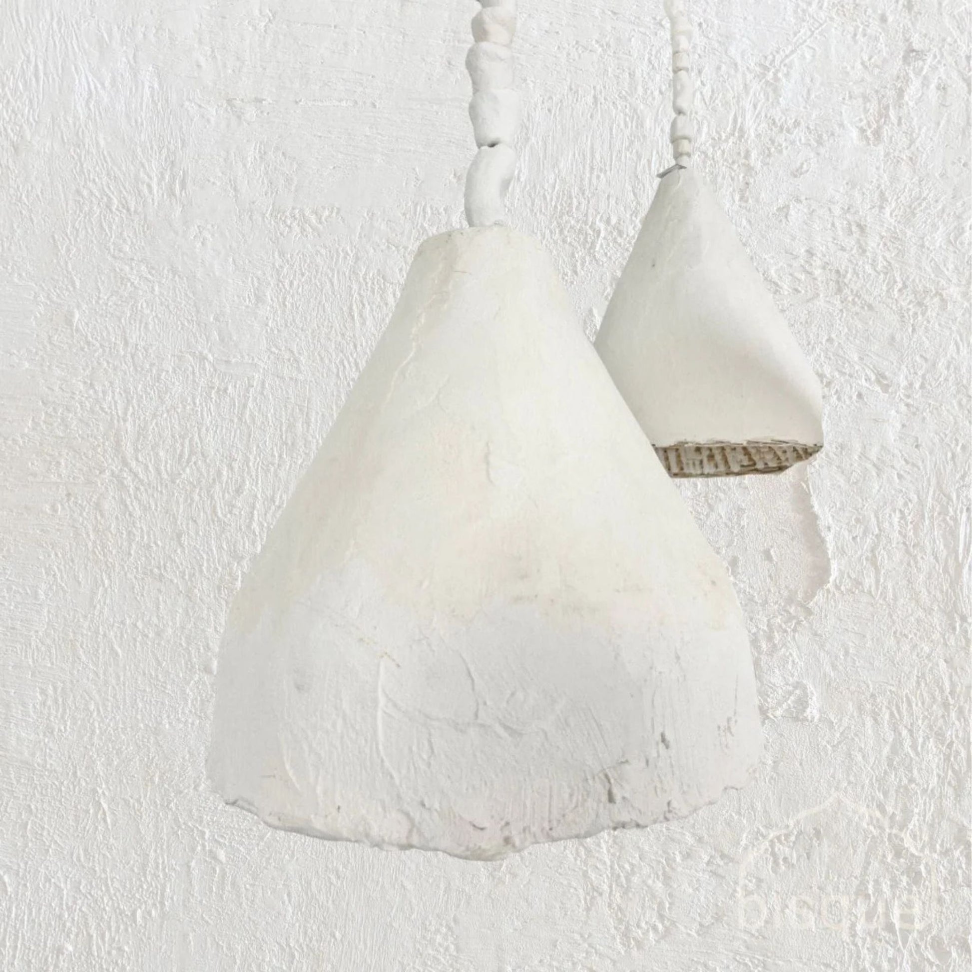 Abasi Clay Pendant Light Pendant Light Bisque Interiors