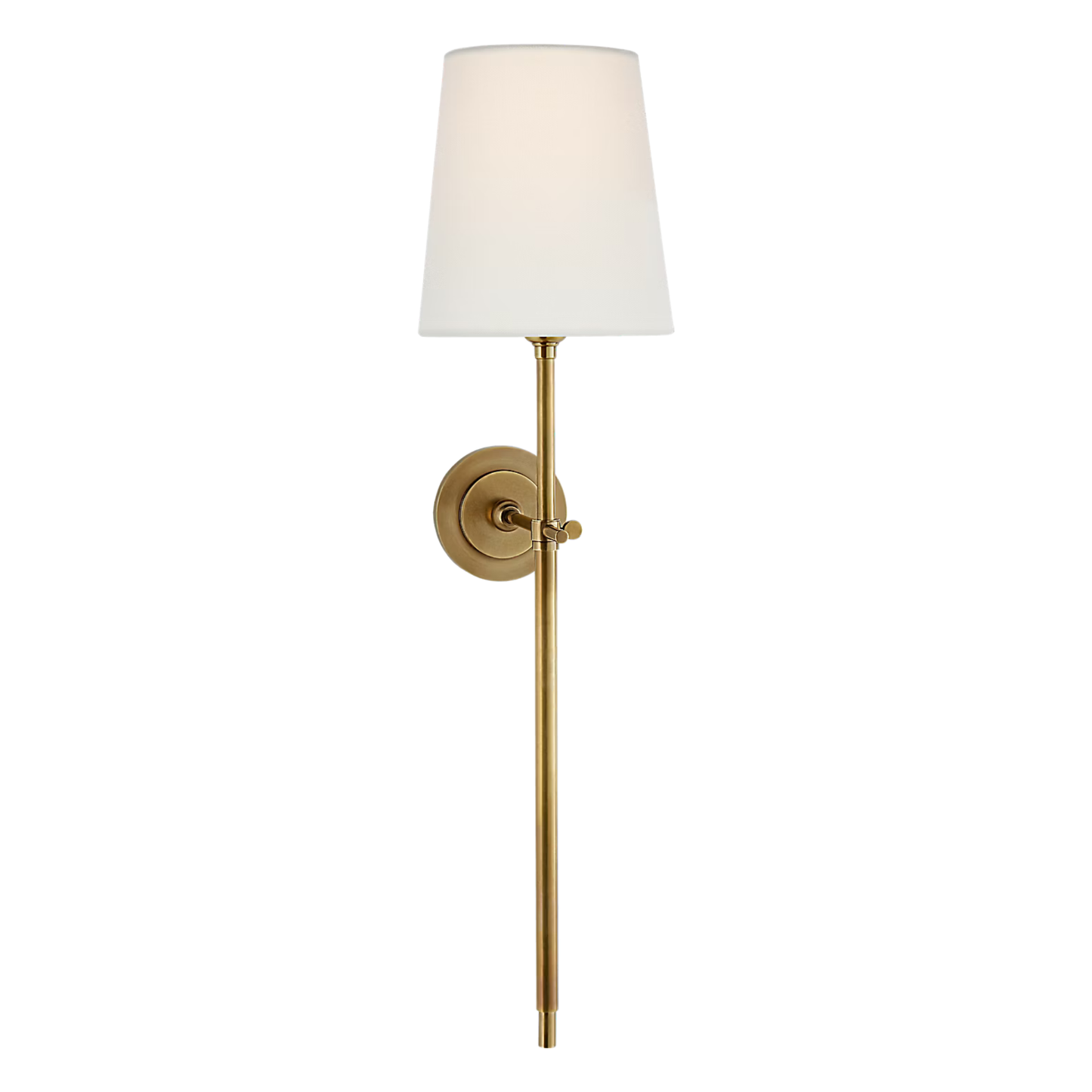 Thomas O'Brien Bryant Large Tail Wall Sconce - Polished Nickel Wall Light Bloomingdales Lighting Brass
