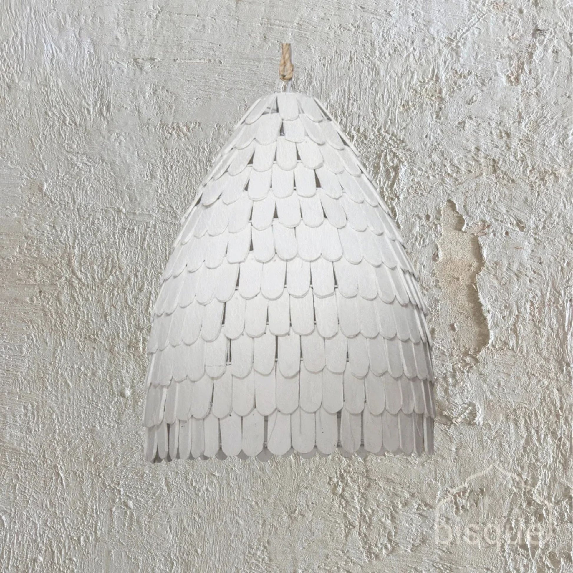 Yudi Tall U Clay Pendant Light Pendant Light Bisque Interiors