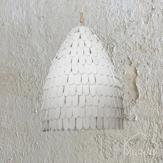 Yudi Tall U Clay Pendant Light Pendant Light Bisque Interiors