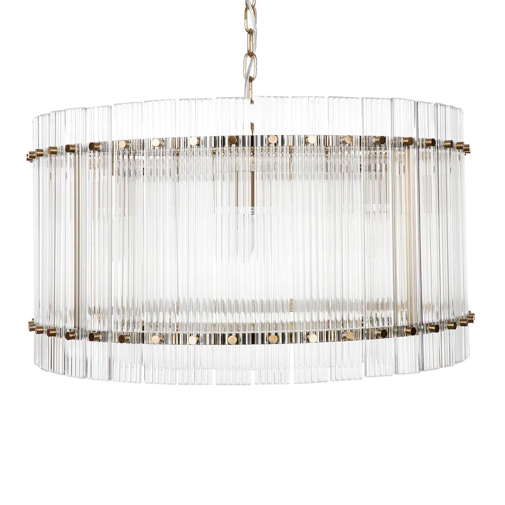 Paloma Brass Linear Pendant Light Pendant Light Cafe Lighting Round