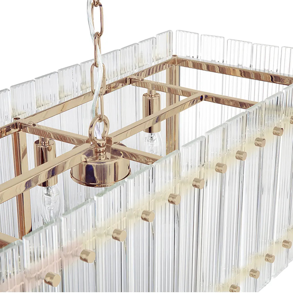 Paloma Brass Linear Pendant Light Pendant Light Cafe Lighting
