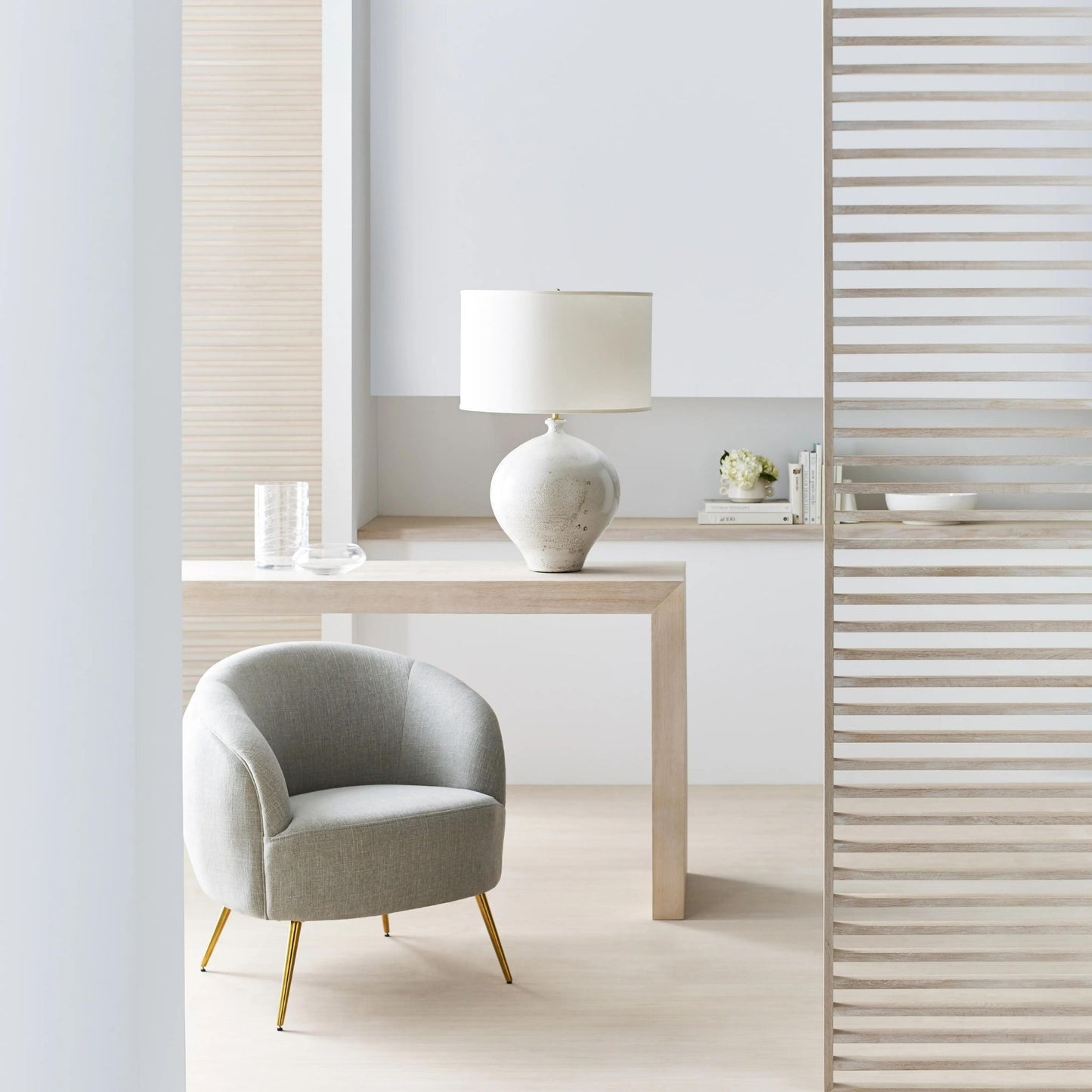 AERIN Gaios Ceramic Table Lamp - Pharoah White Table Lamp Bloomingdales Lighting