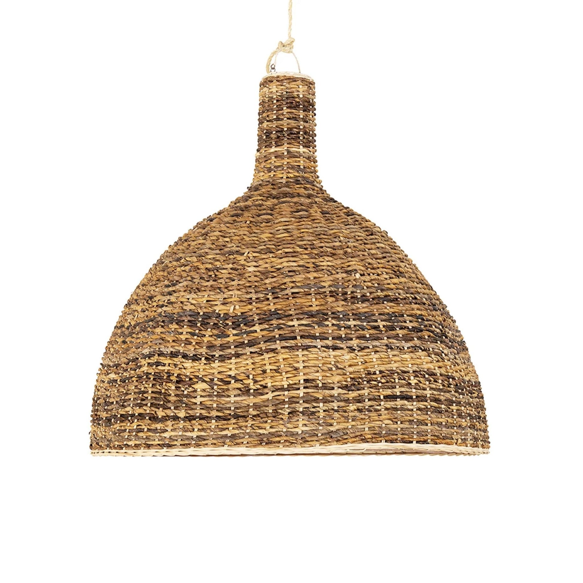 Agung Banana Fibre Dome Pendant Light Pendant Light Bisque Interiors Large