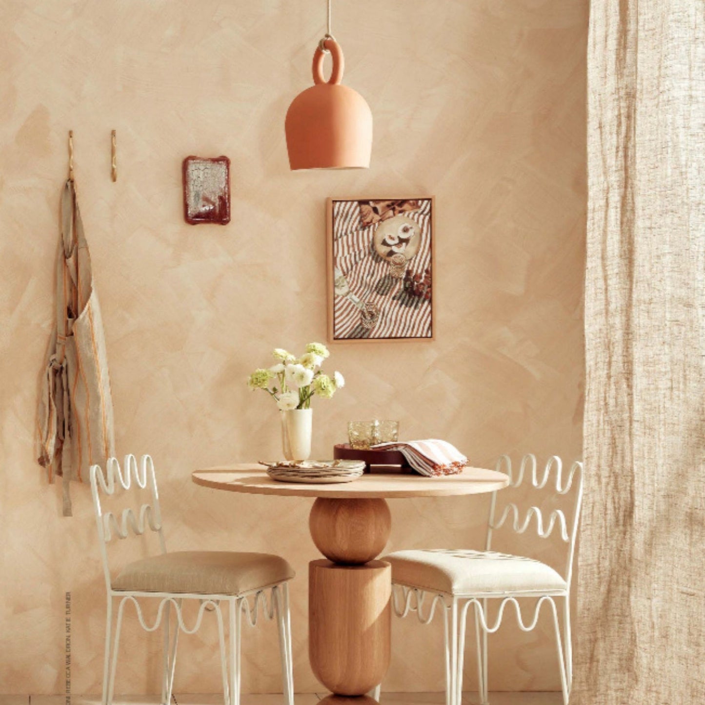 Calo Handmade Bell Clay Pendant Light Pendant Light Klaylife