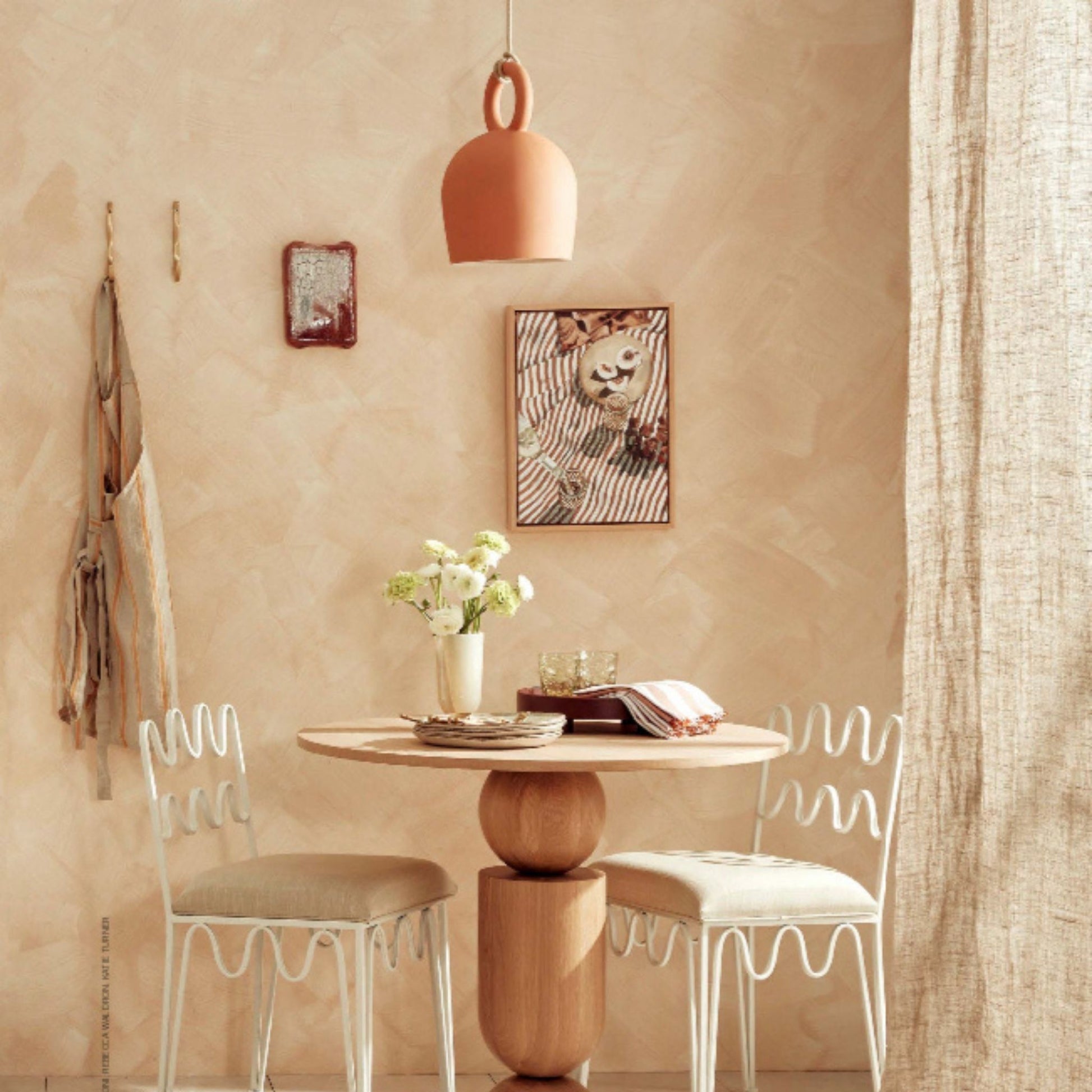 Calo Handmade Bell Clay Pendant Light Pendant Light Klaylife