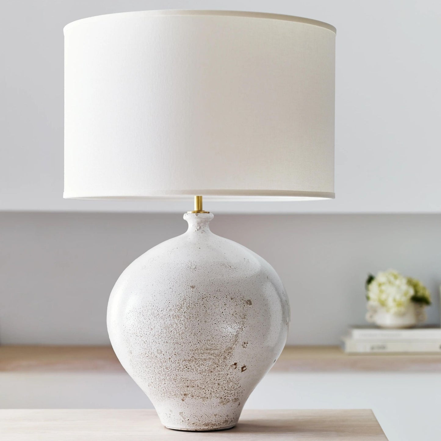 AERIN Gaios Ceramic Table Lamp - Pharoah White Table Lamp Bloomingdales Lighting