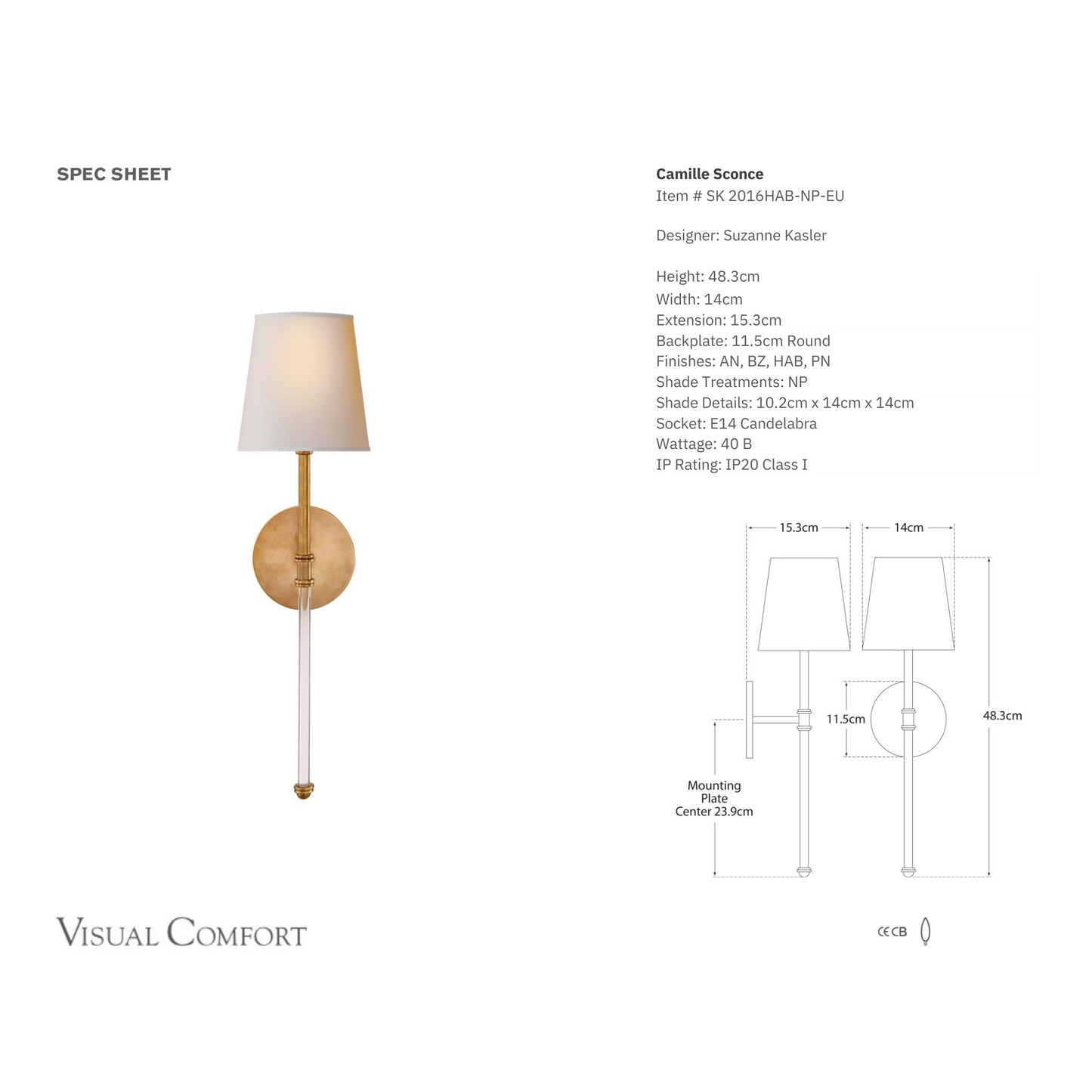 Julie Neill Lucia Crystal Medium Tail Wall Sconce - Gild Wall Light Bloomingdales Lighting