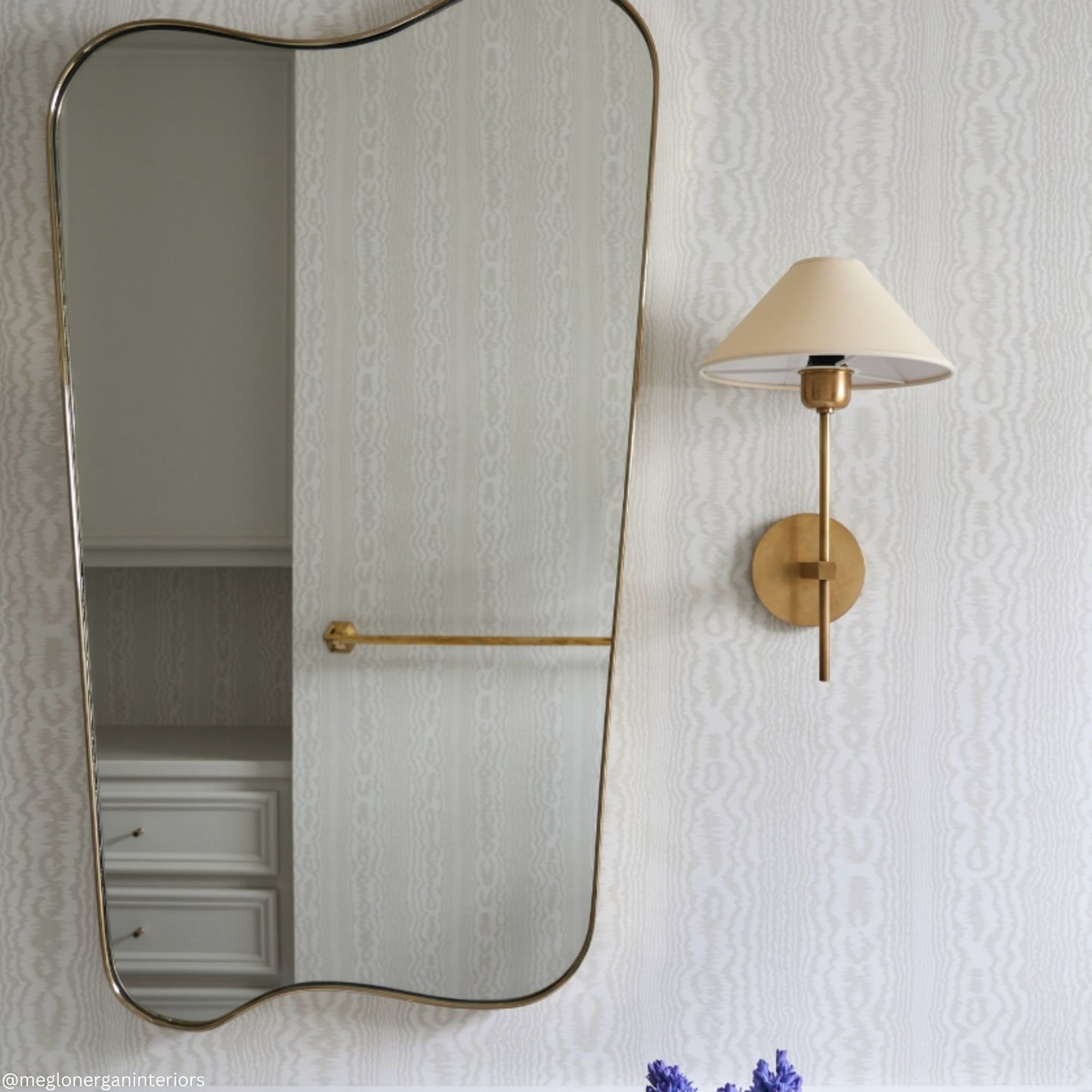J. Randall Powers Hackney Single Linen Wall Sconce - Brass Wall Light Bloomingdales Lighting