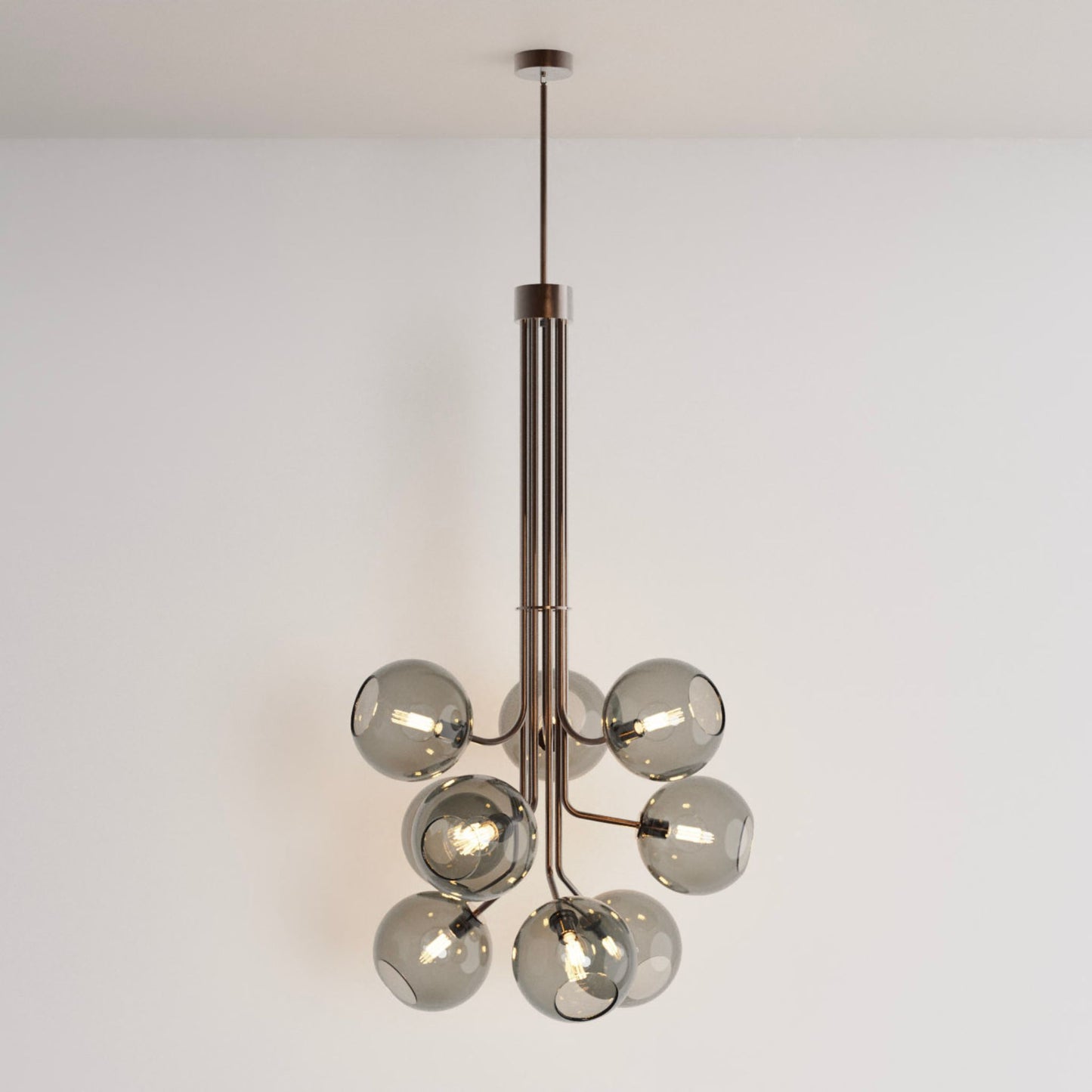 Tree of Light Nine Branch Chandelier Chandelier ILANEL Black Ace