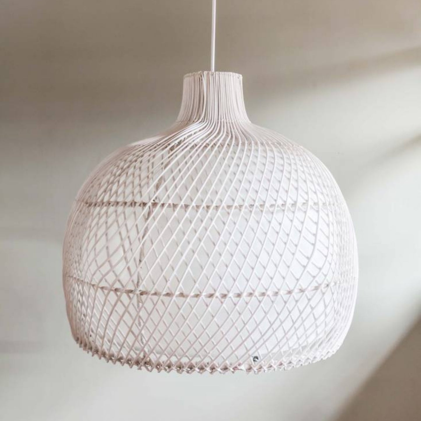 Bahamas Natural Rattan Pendant Light Pendant Light Gypset Cargo White Wash