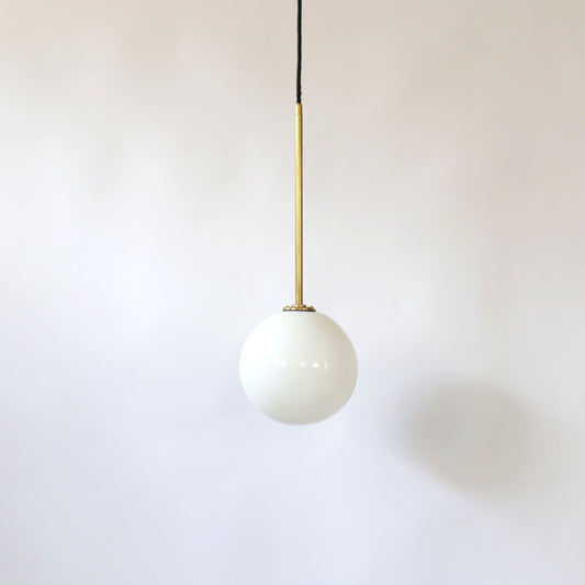 Orb Single Glass Pendant Light Pendant Light ILANEL Frosted 20 cm