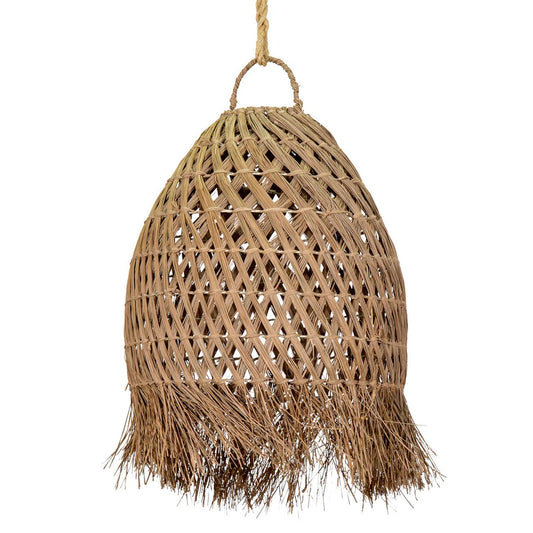 Apilan Woven Pendant Light Pendant Light Bisque Interiors