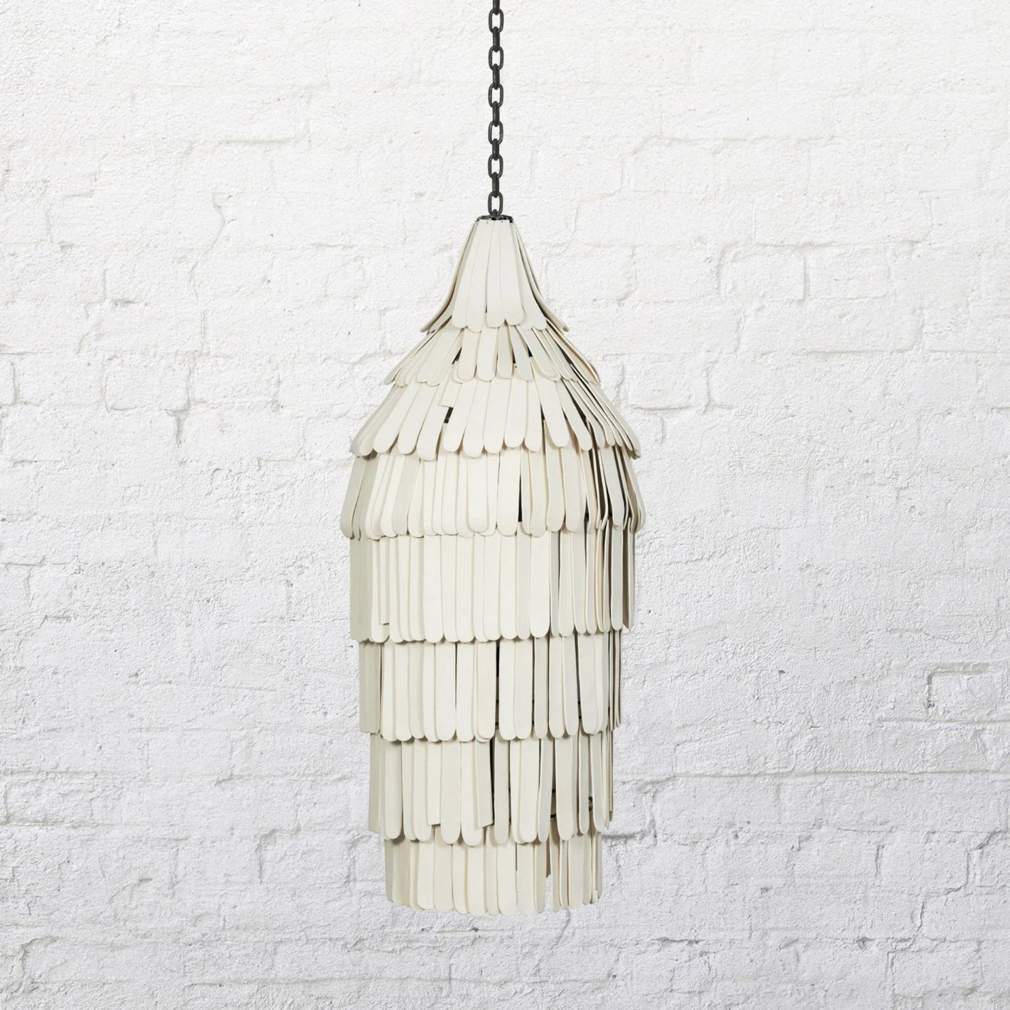 Cocoon Shard Handmade Clay Pendant Light Pendant Light Klaylife Medium Gunmetal