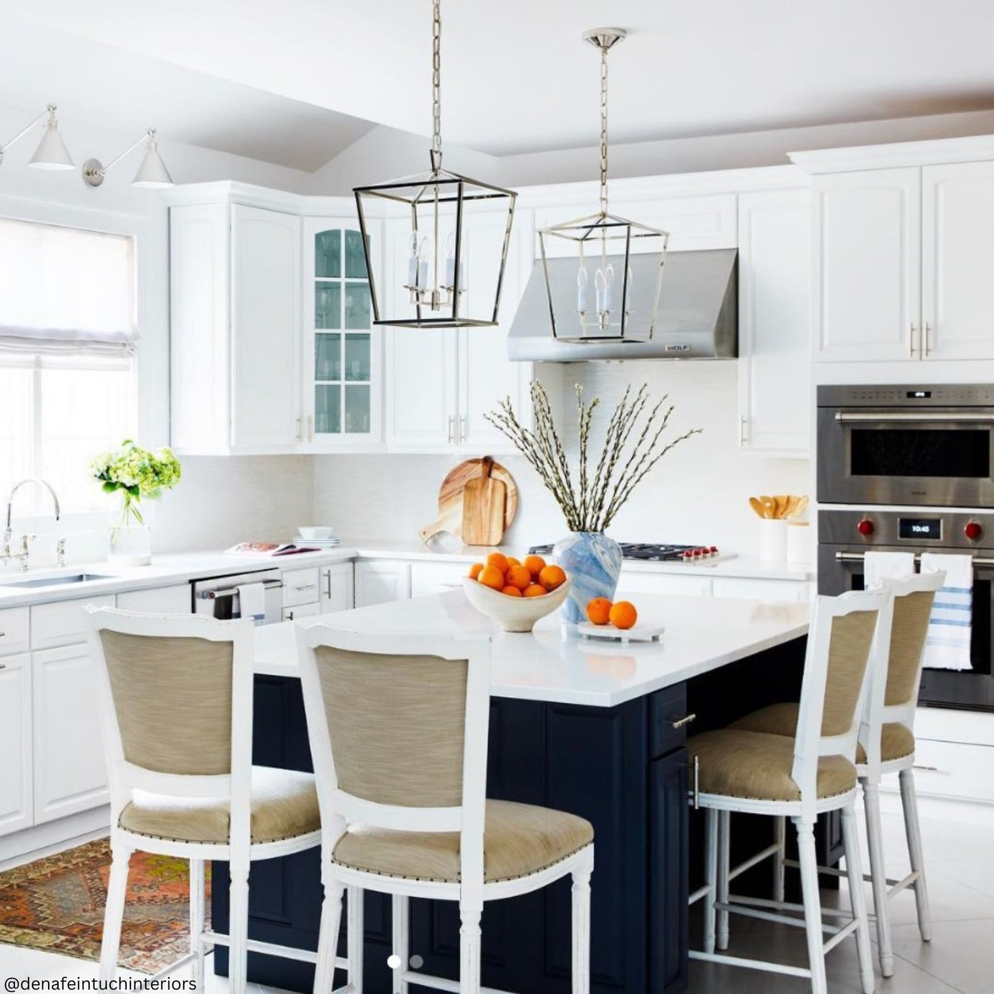 E. F. Chapman Darlana Small Lantern Pendant Light - Polished Nickel Pendant Light Bloomingdales Lighting