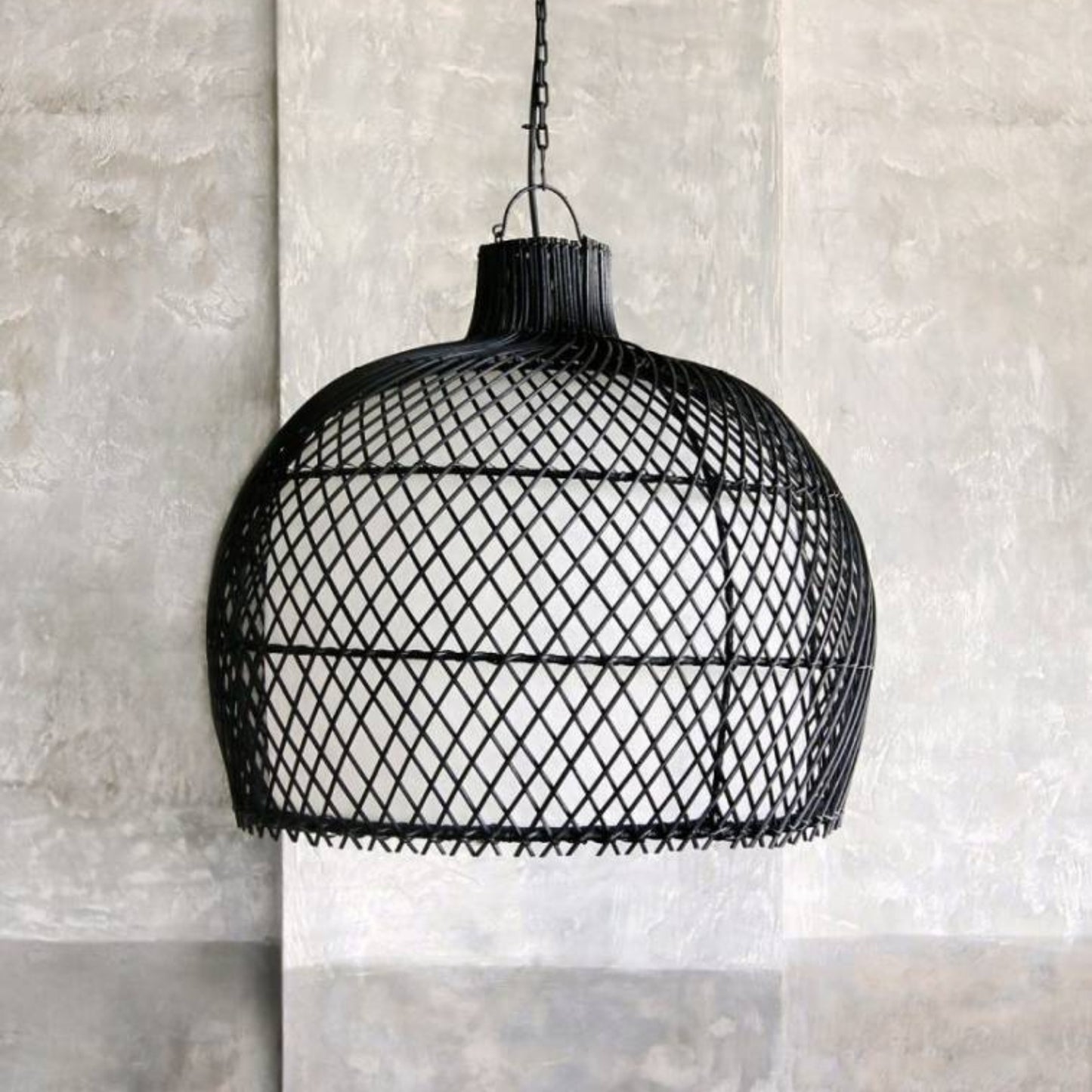 Bahamas Natural Rattan Pendant Light Pendant Light Gypset Cargo Black