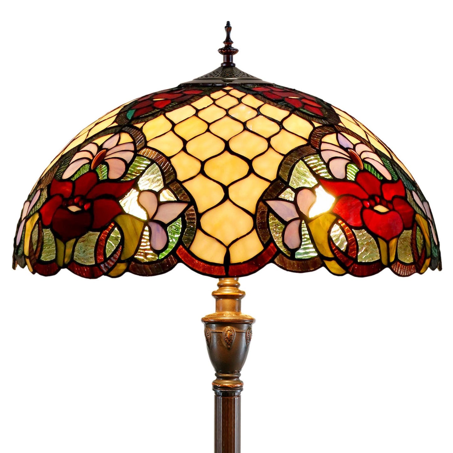 Alicia Stained Glass Floor Lamp Floor Lamp G&G Bros