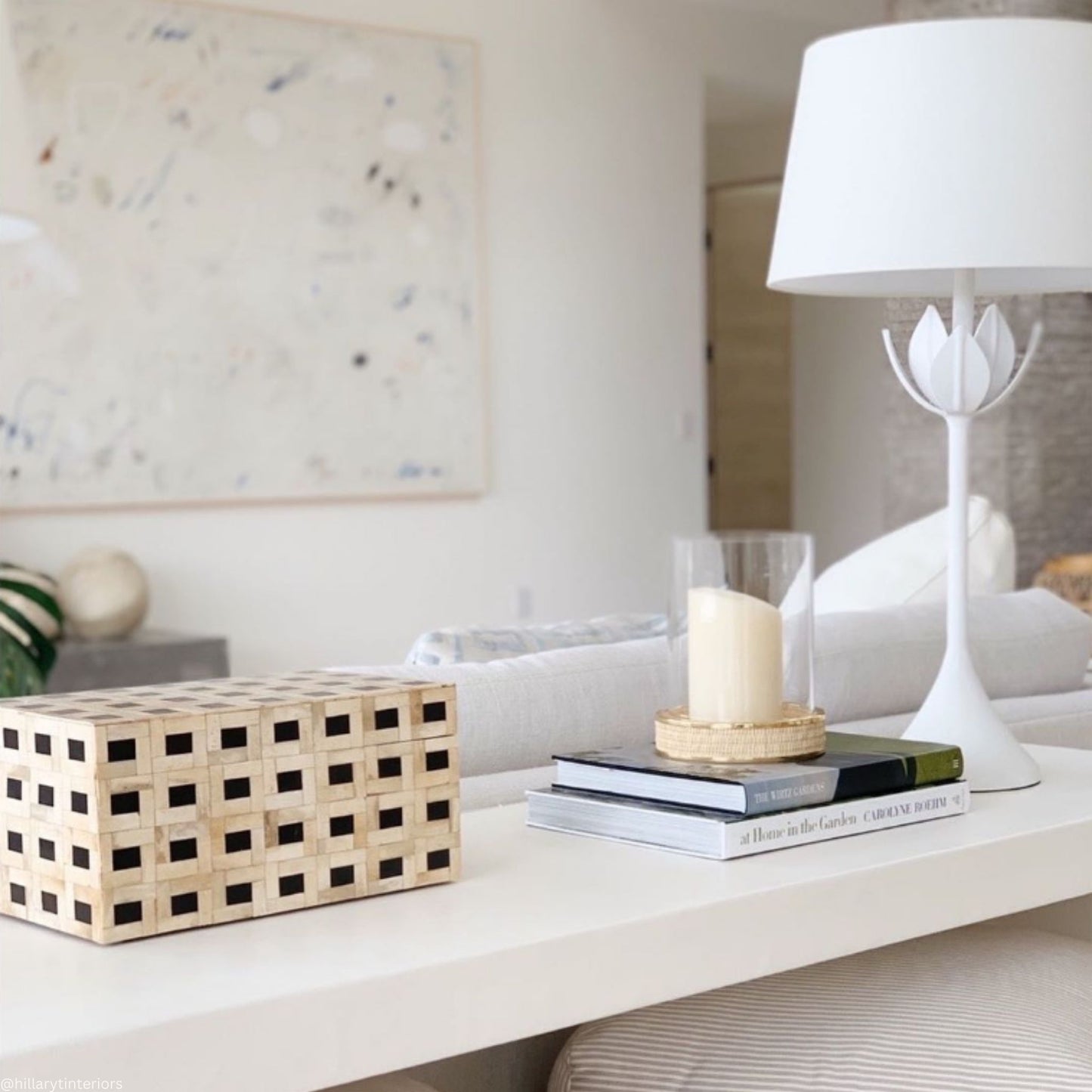 Julie Neill Alberto Large Plaster White Leaf Table Lamp Table Lamp Bloomingdales Lighting